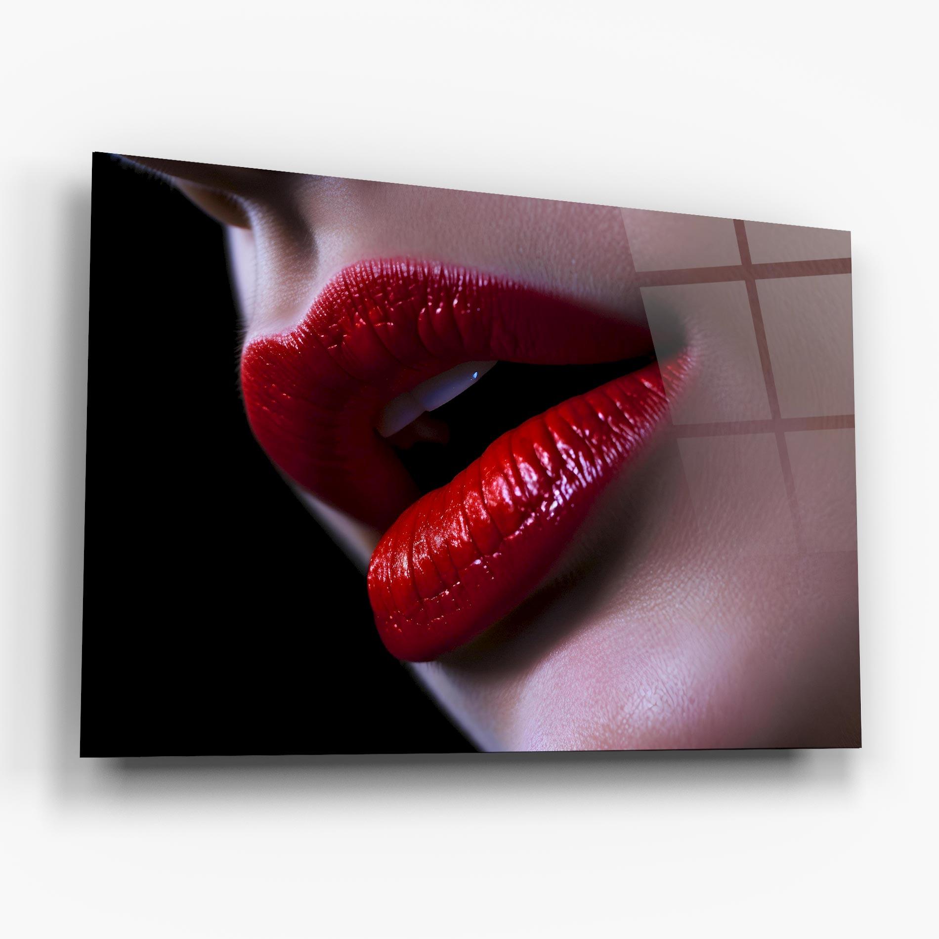 Tablou Sticla Close Up Woman mockup 6