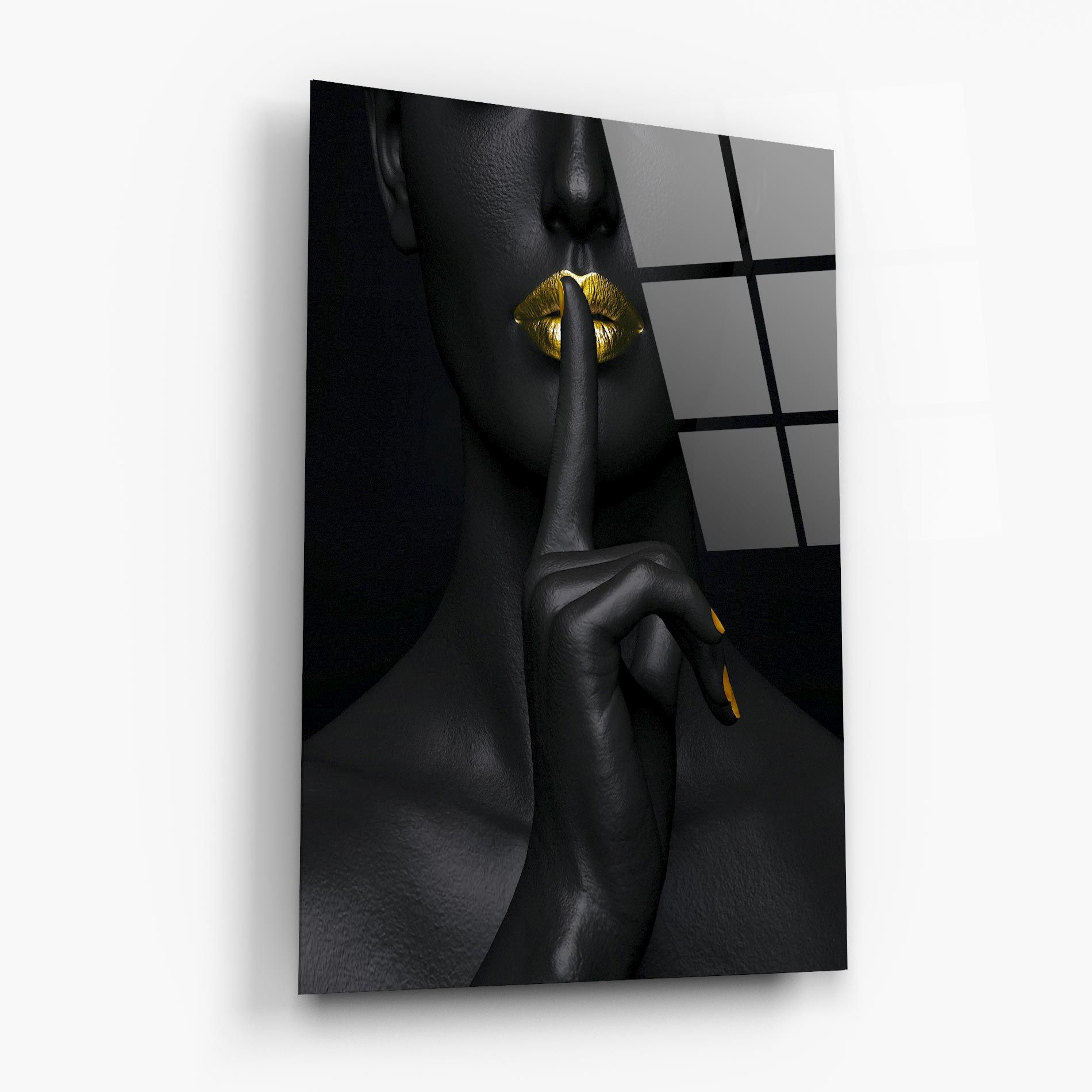 Silence Lips Portrait mockup 6