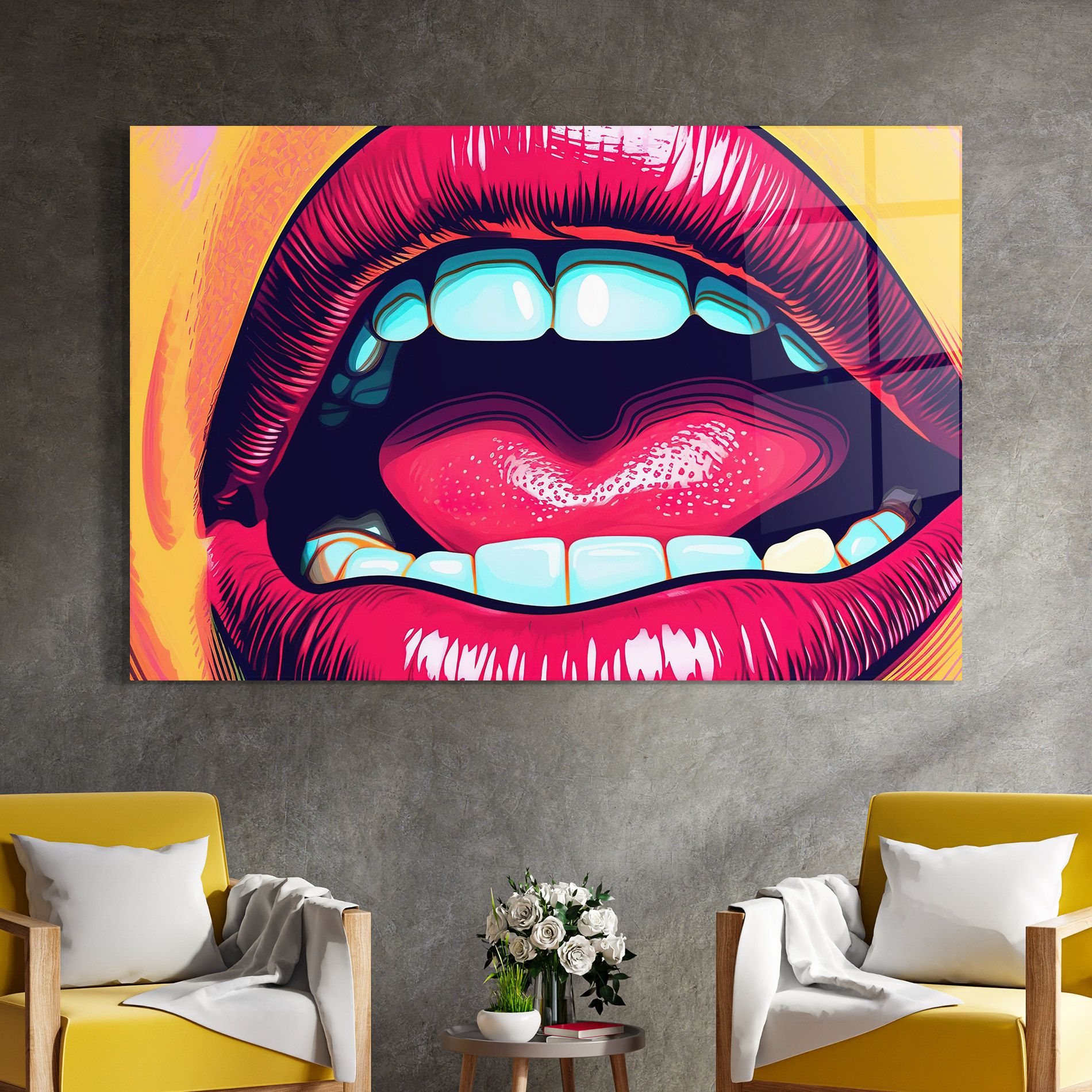 Lips Pop Art mockup 4