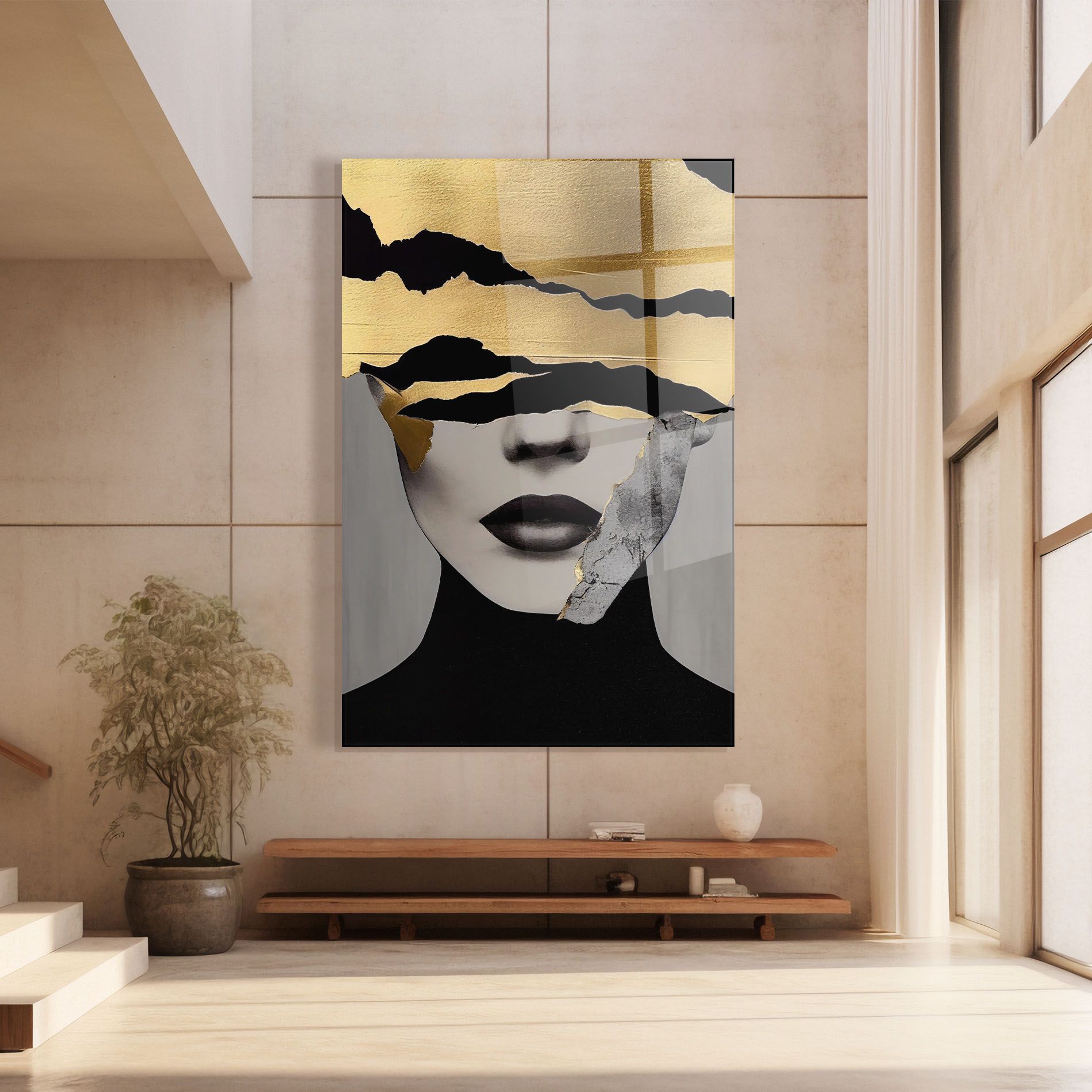 Grey Gold Lips mockup 8