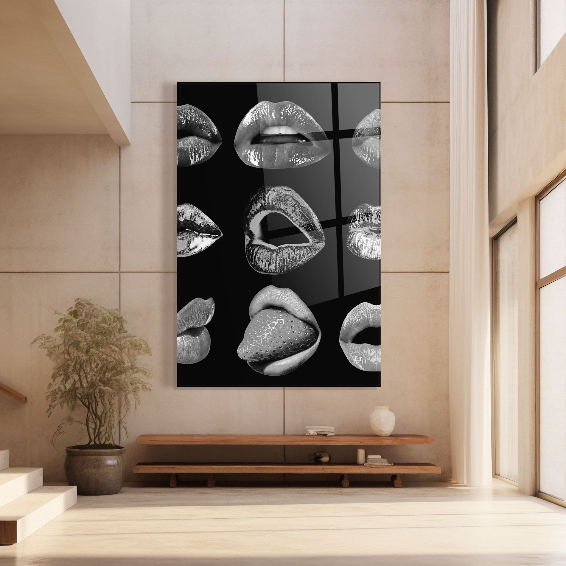 Grey Lips Collage mockup 8