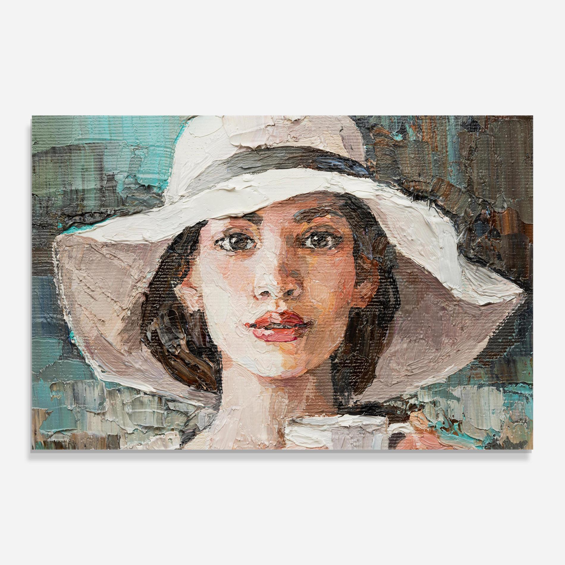 Tablou Sticla White Lady mockup 0