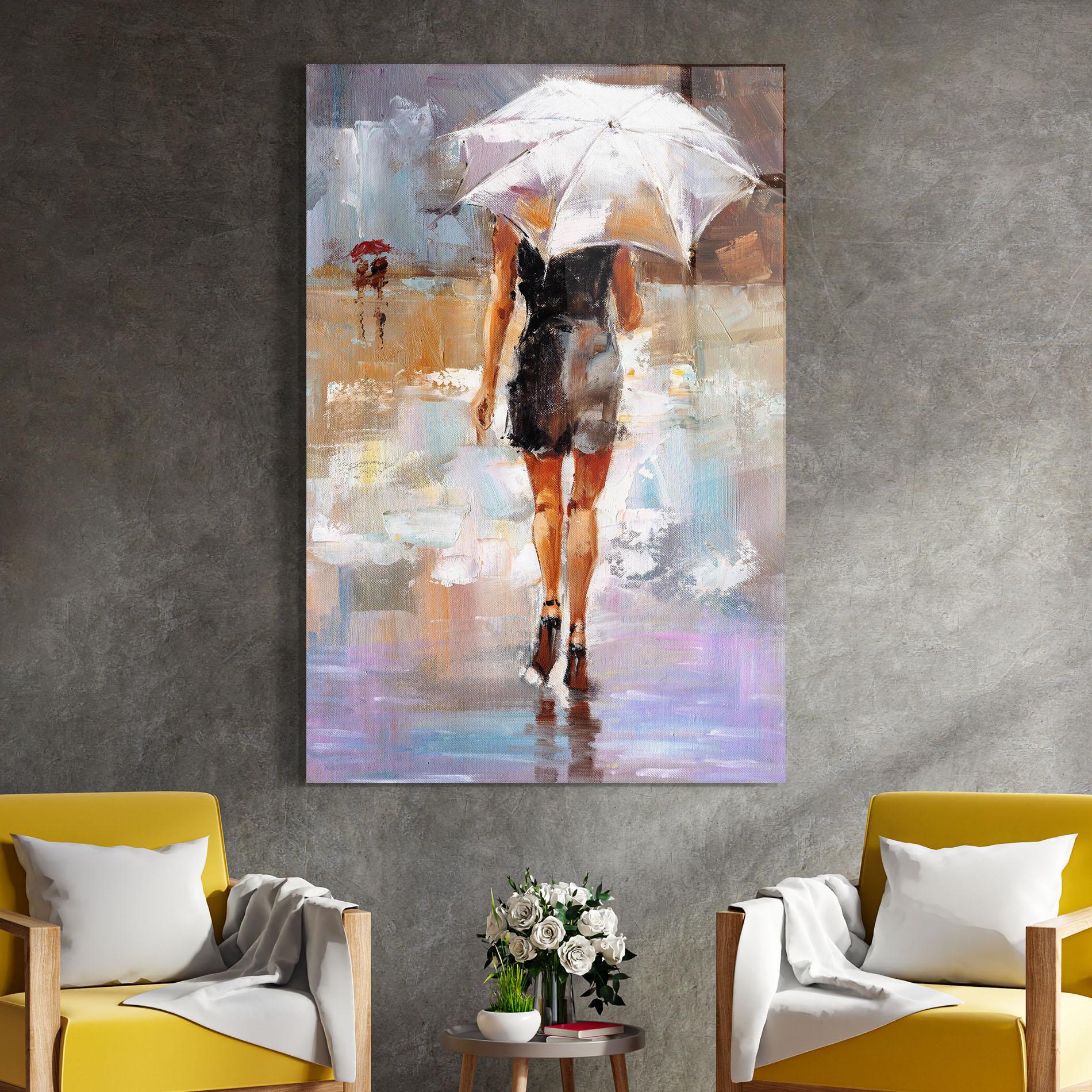 Tablou Sticla Fashion Lady mockup 4