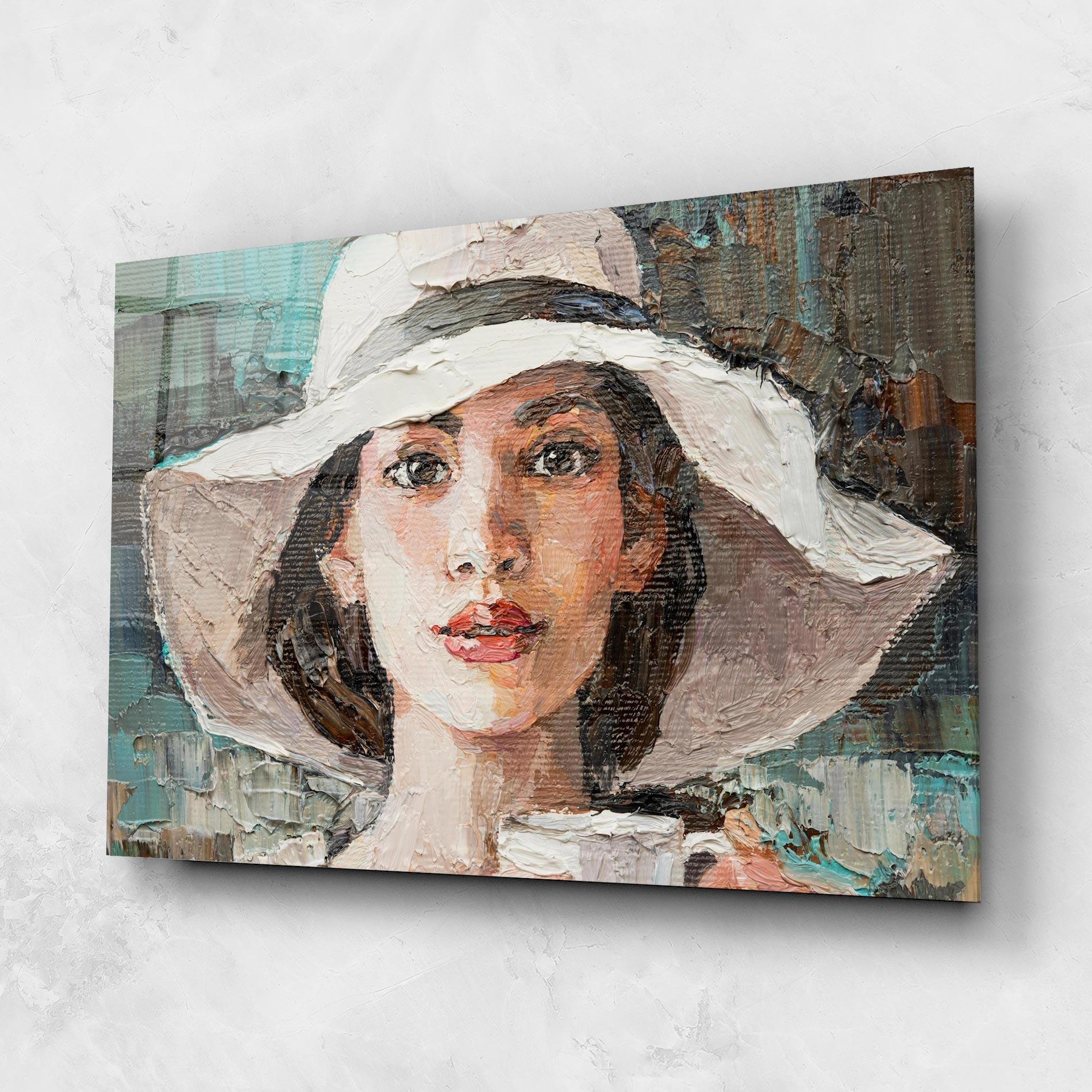 Tablou Sticla White Lady mockup 1