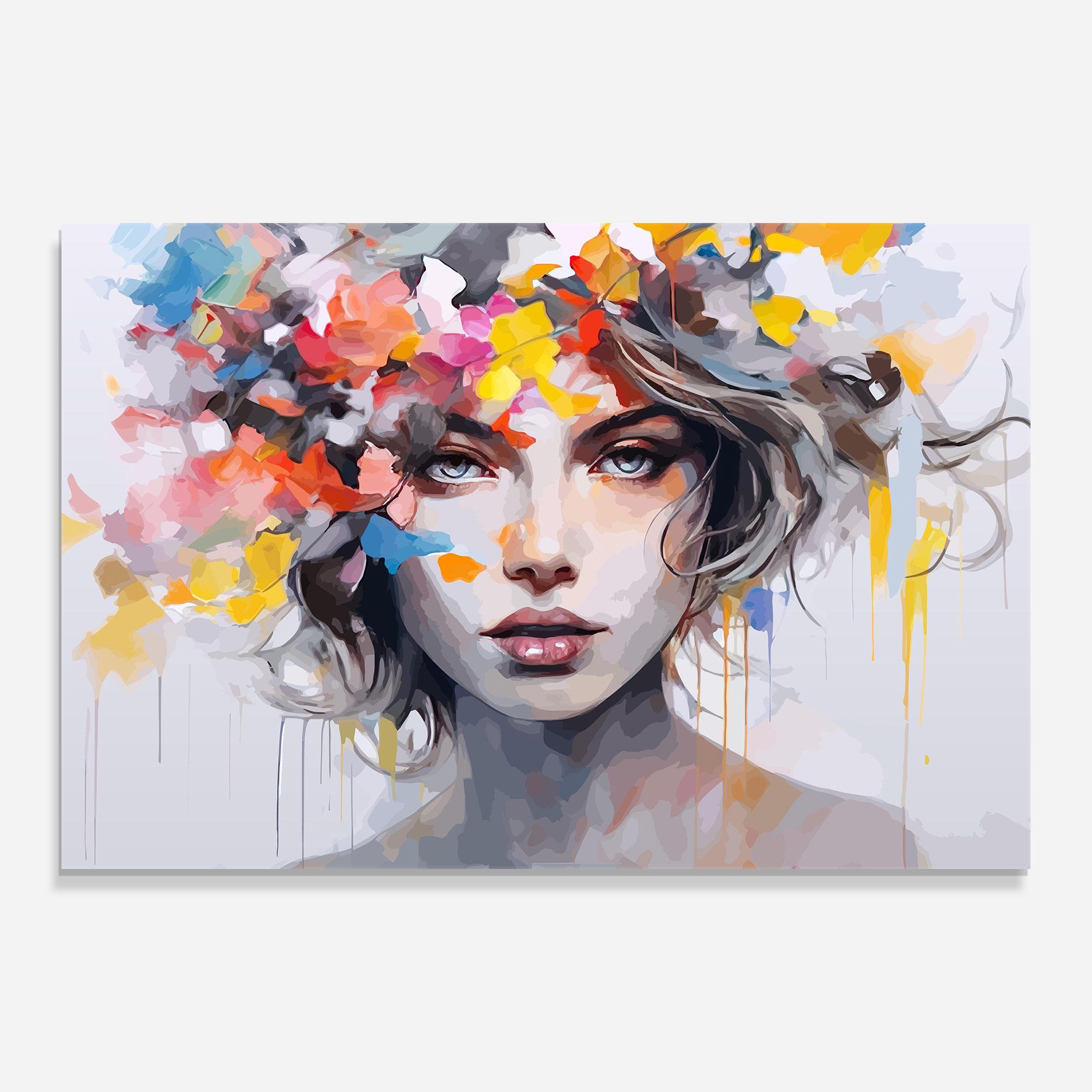 Colorful Hair Portrait mockup 0