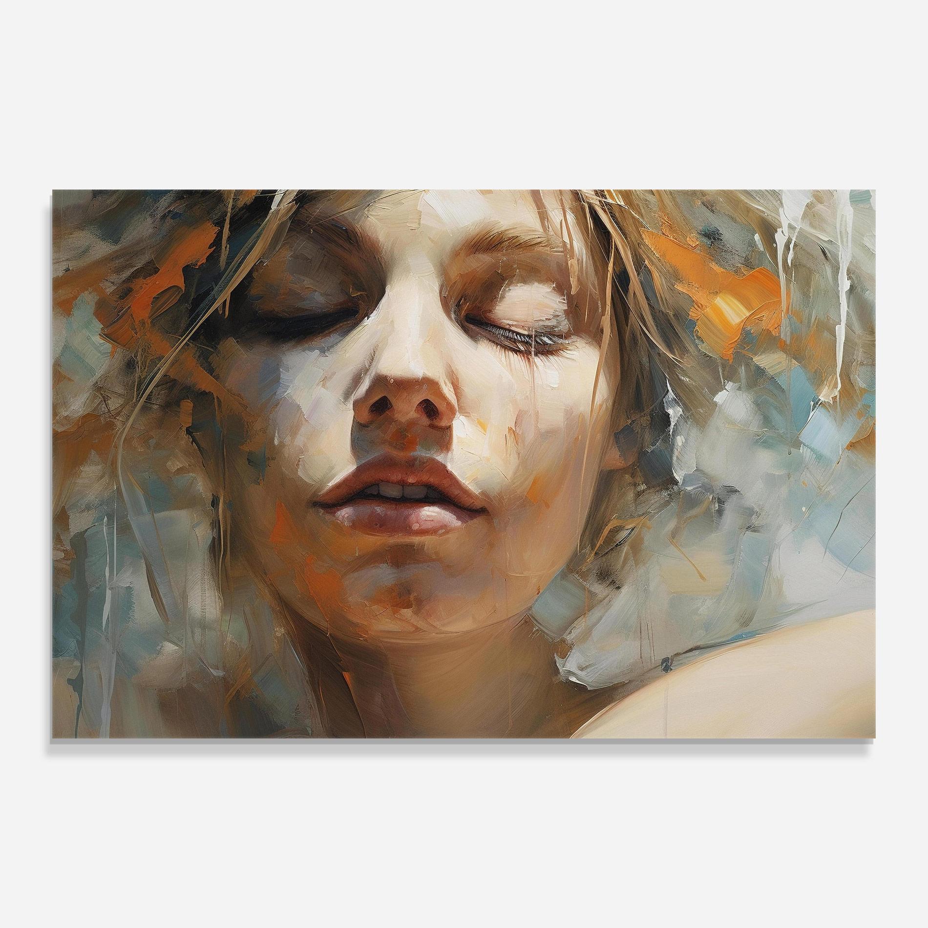 Tablou Sticla Emotive Brushstrokes mockup 0