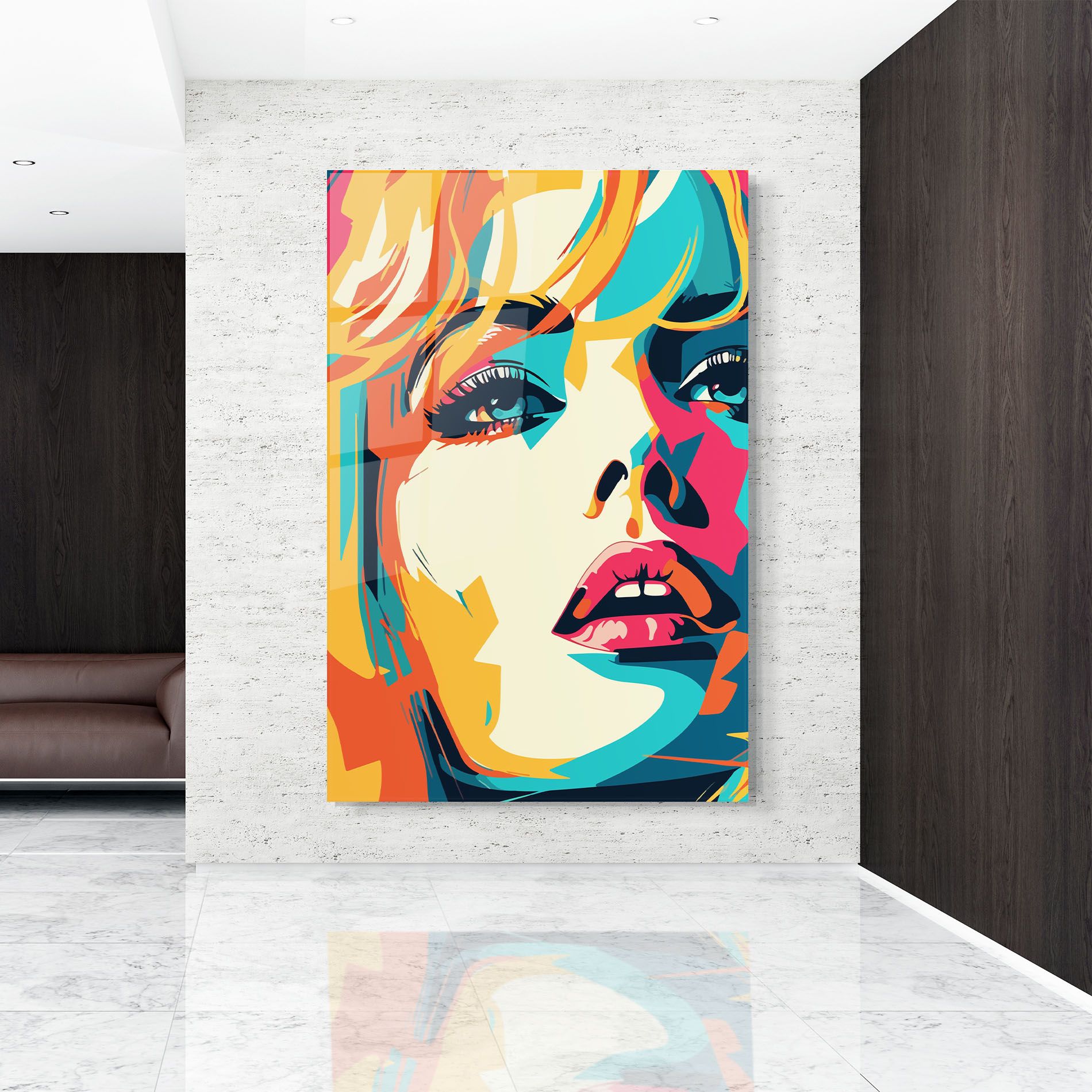 Blonde Girl Portrait mockup 9