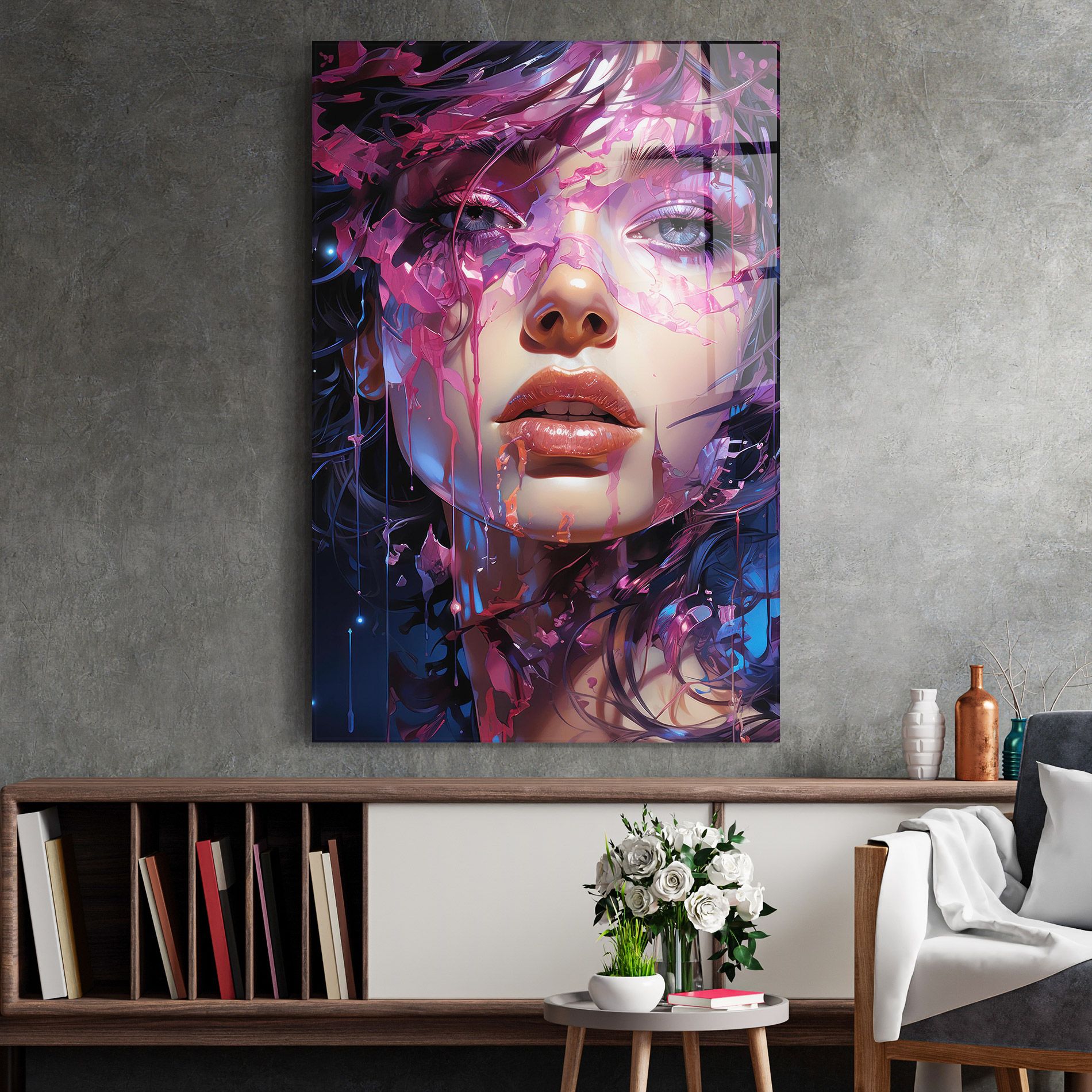 Cute Purple Girl mockup 2