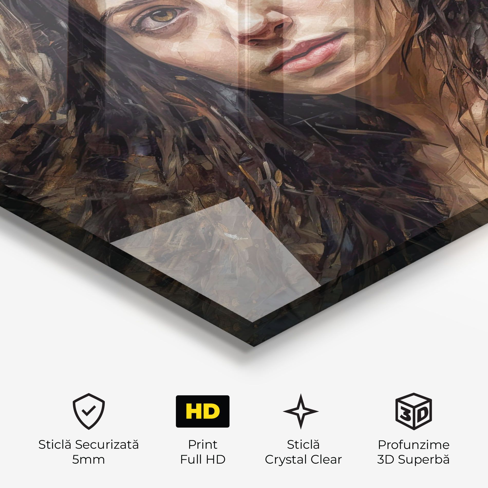 Darkhaired Woman Portrait mockup 3