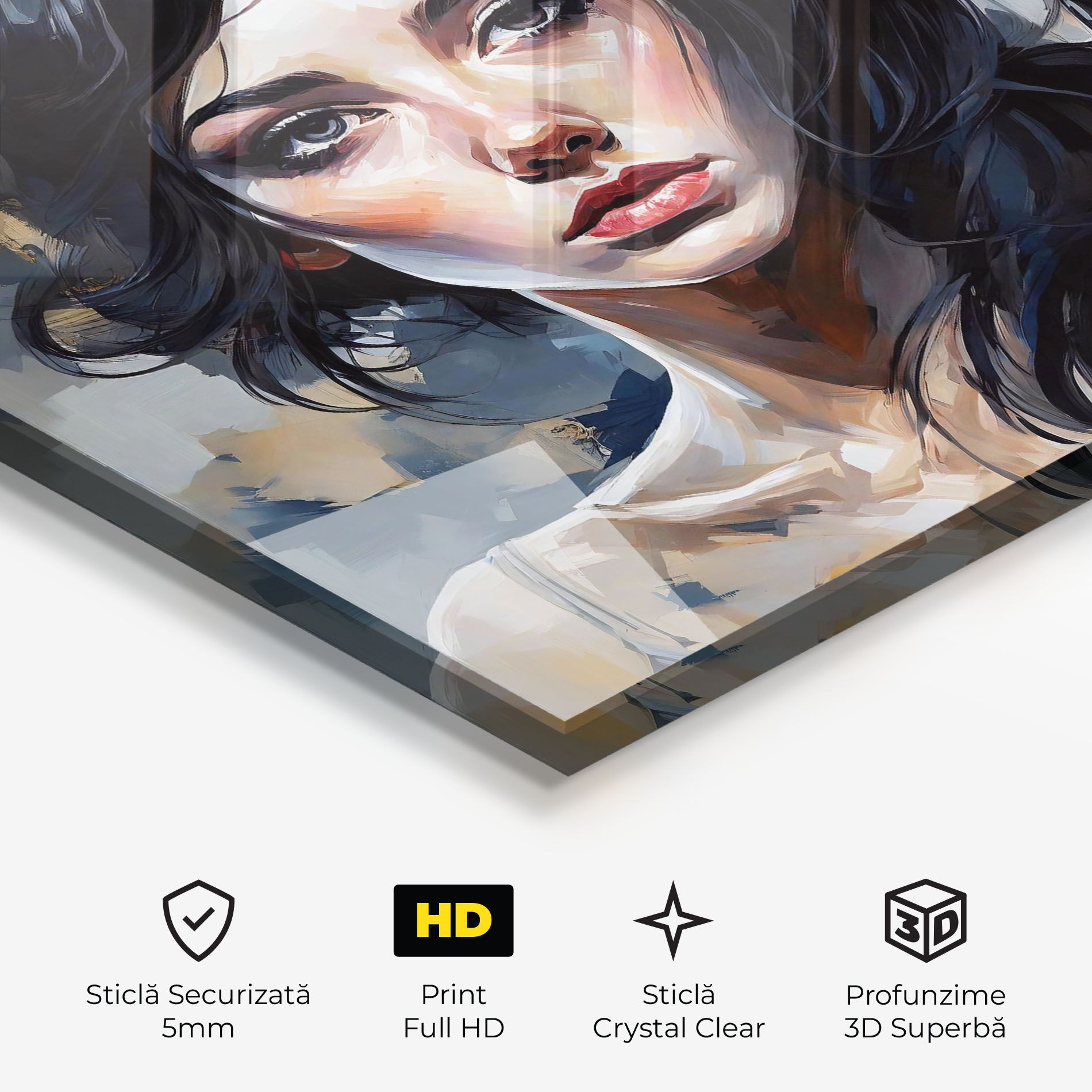 Long Black Hair Portrait mockup 3