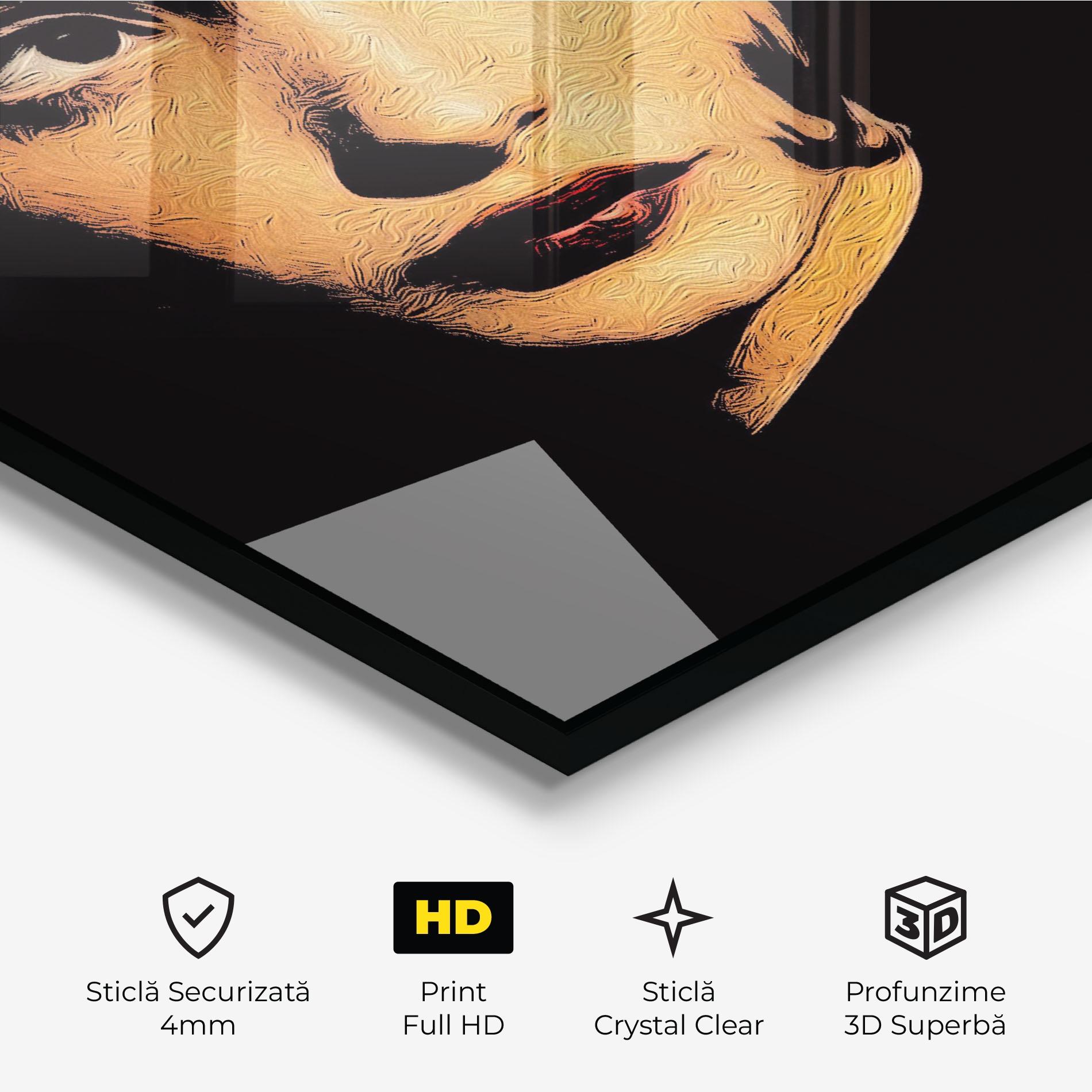 Tablou Sticla Light Portrait mockup 3