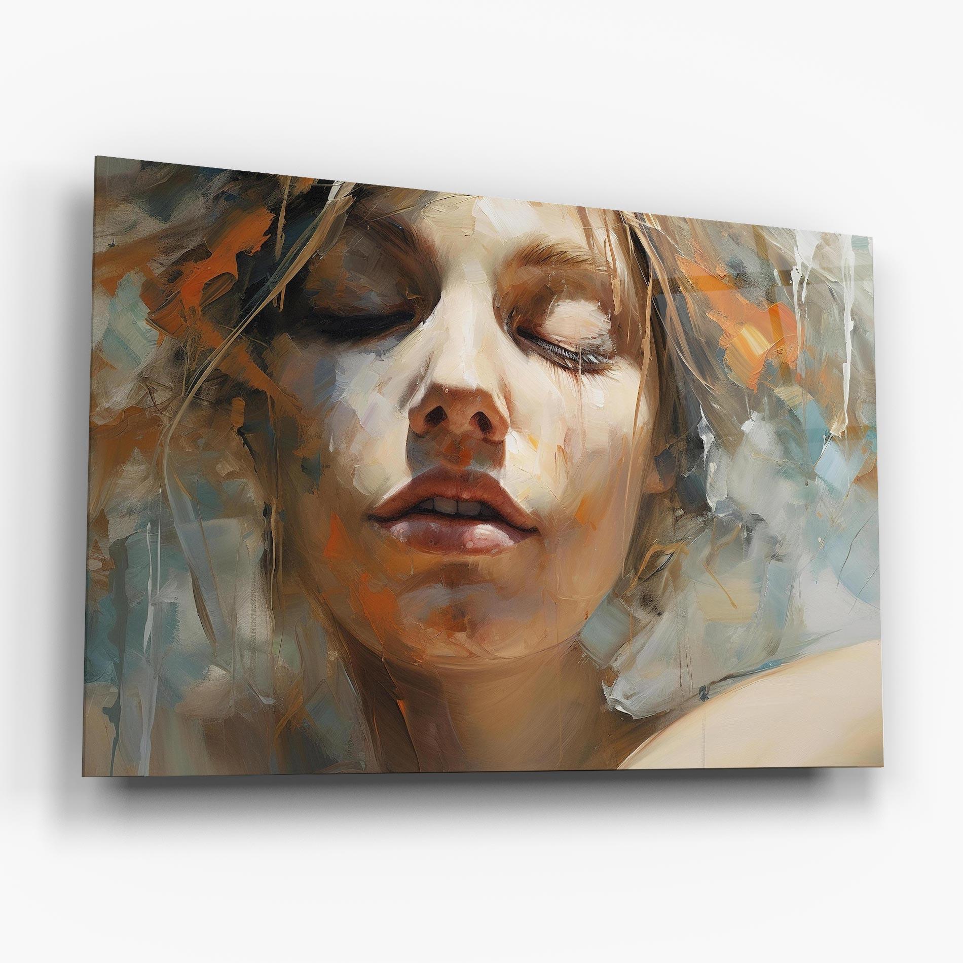 Tablou Sticla Emotive Brushstrokes mockup 6