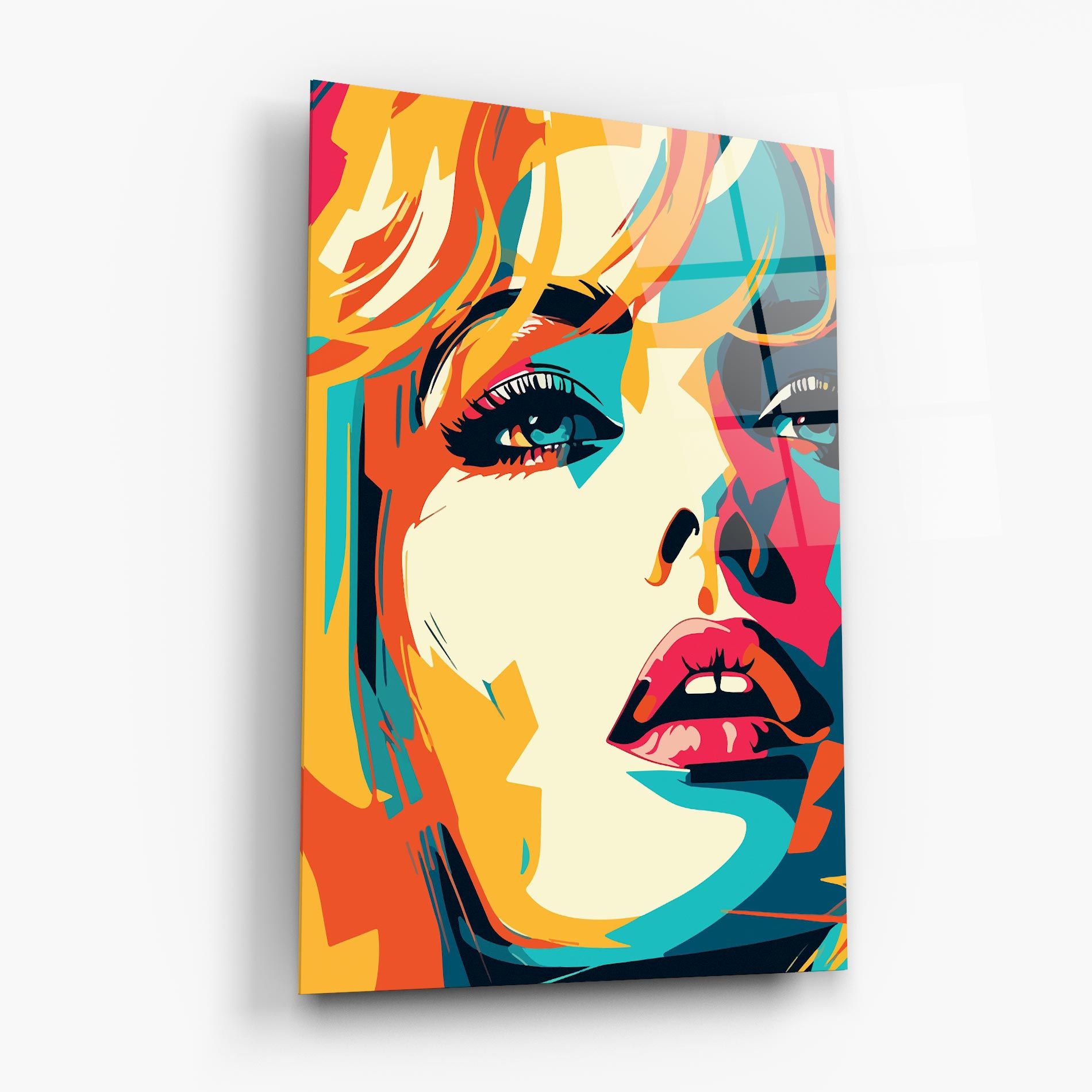 Blonde Girl Portrait mockup 6