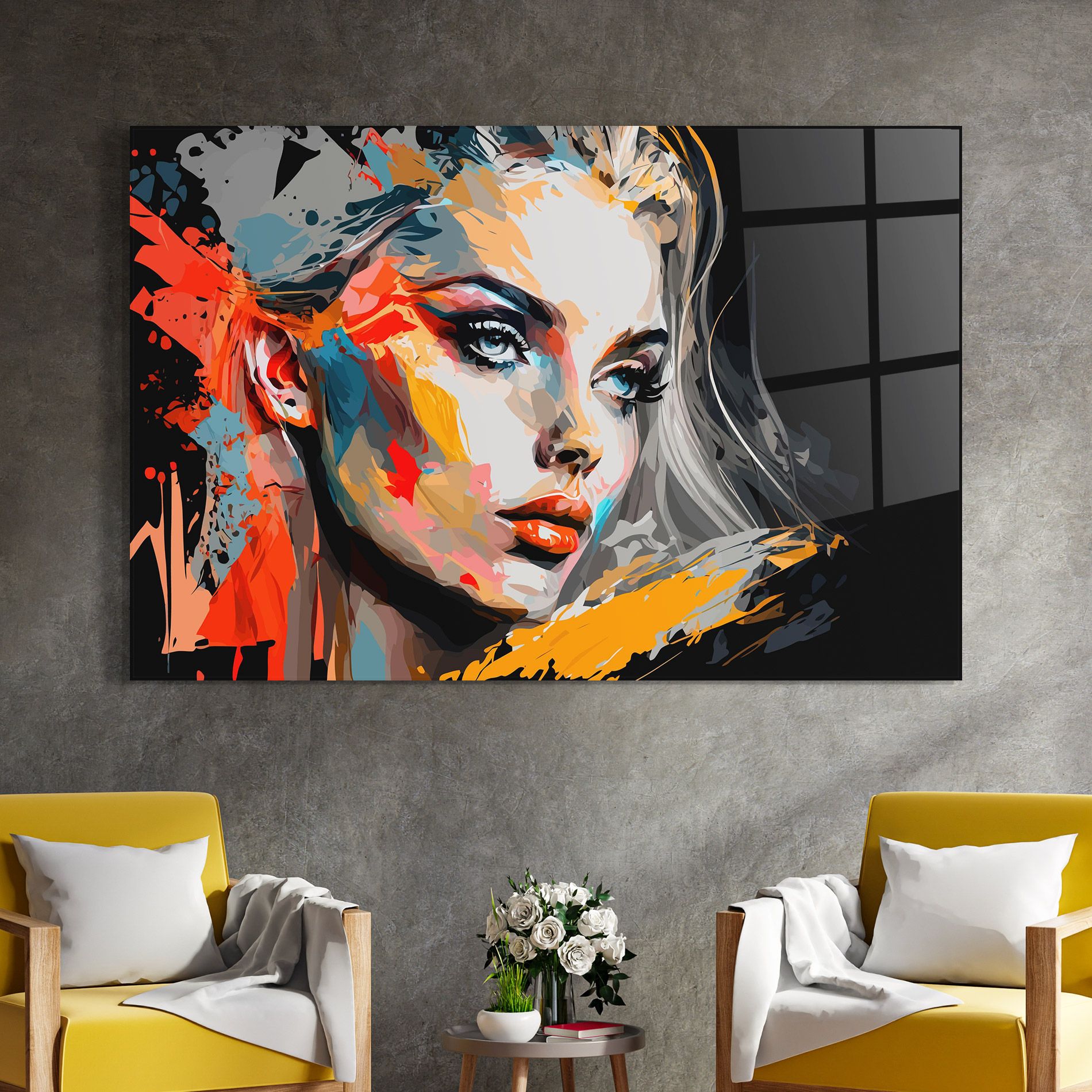 Blue Eye Face mockup 4