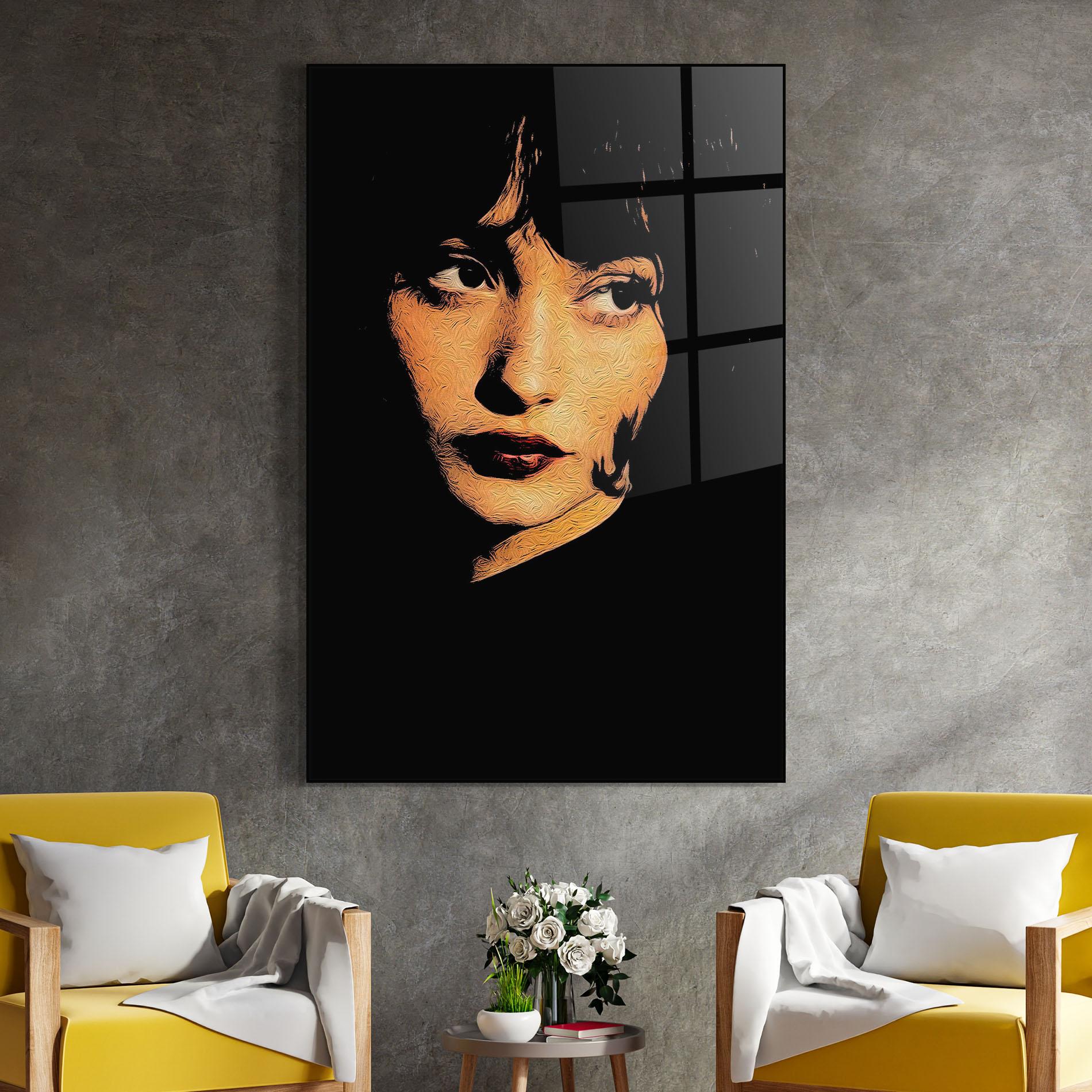 Tablou Sticla Light Portrait mockup 4