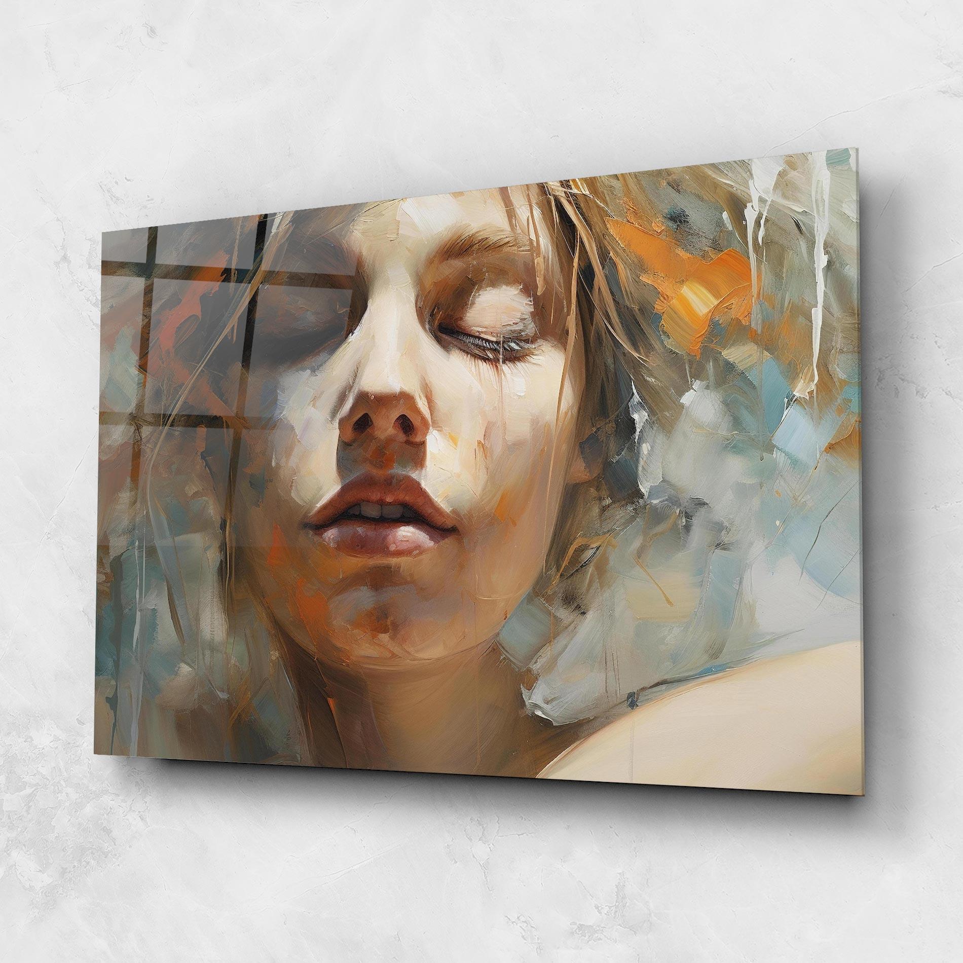 Tablou Sticla Emotive Brushstrokes mockup 1