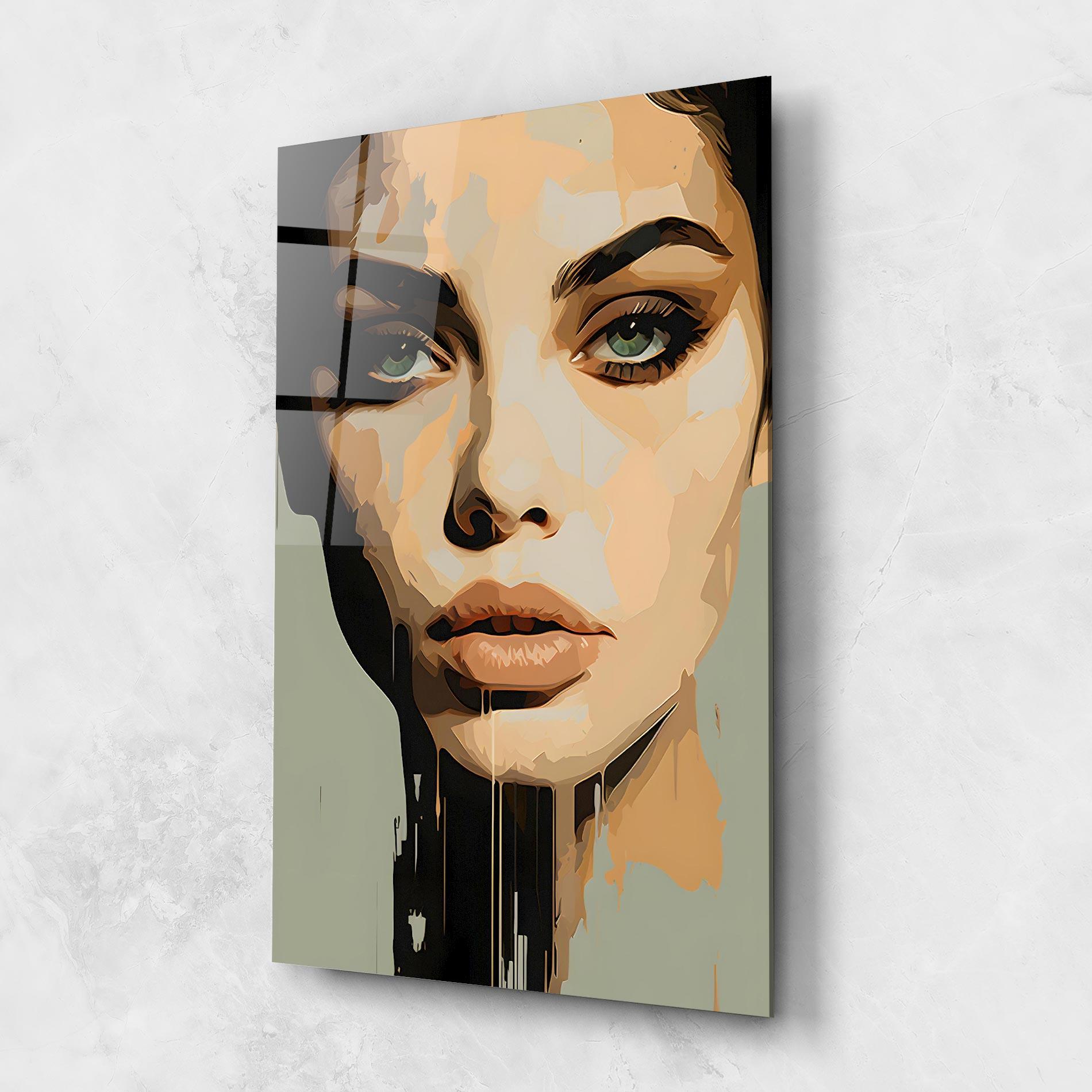 Tablou Sticla Apologetic Face mockup 1