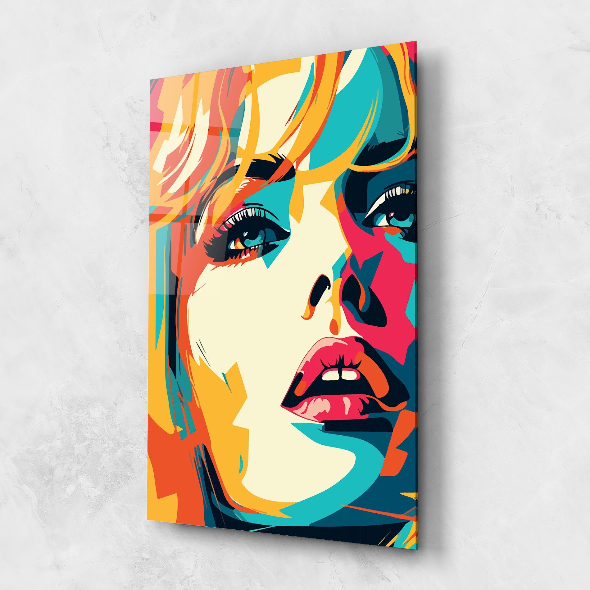 Blonde Girl Portrait mockup 1