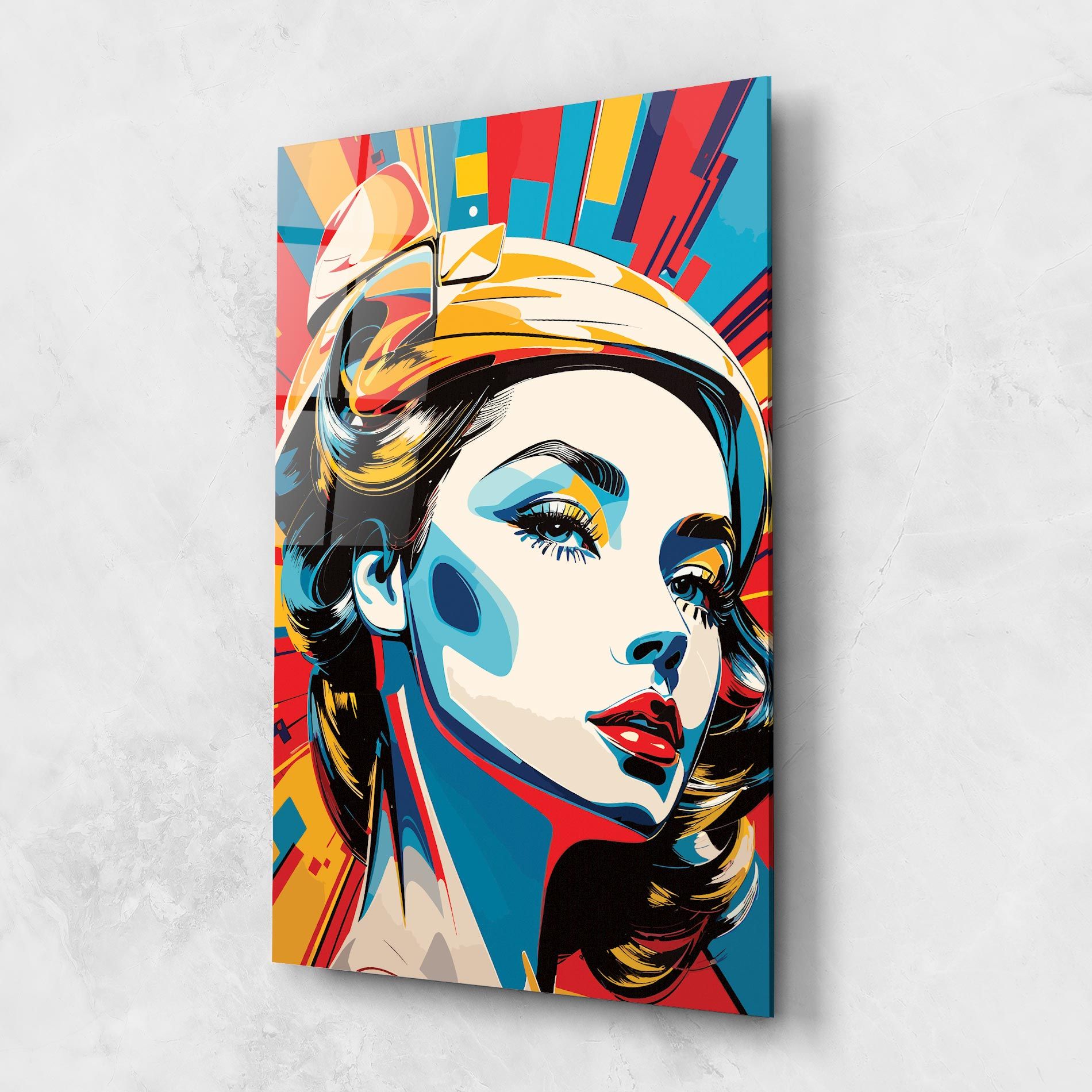 Colorful Portrait Lady mockup 1