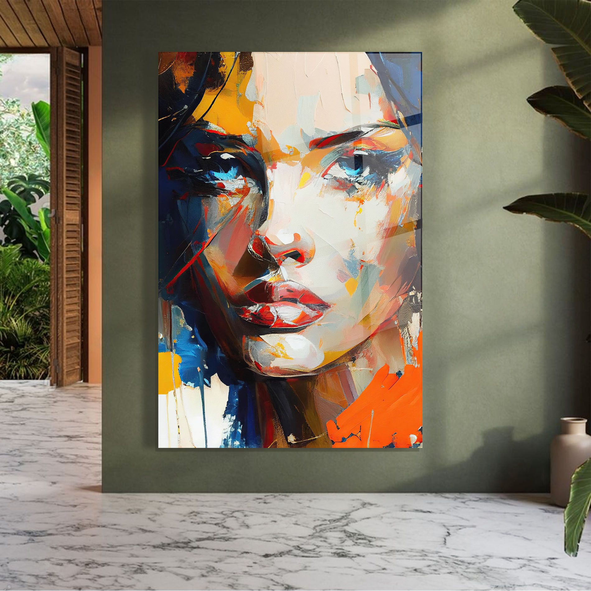 Beautiful Brunette Woman mockup 7