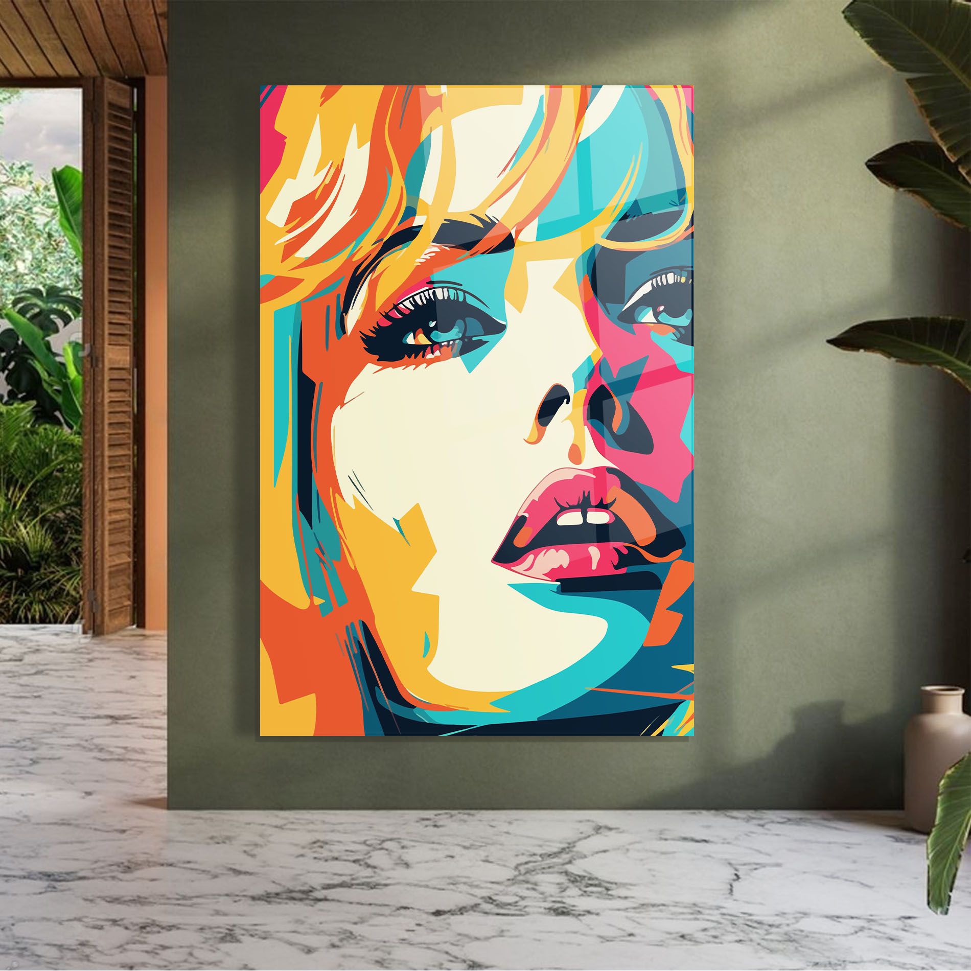 Blonde Girl Portrait mockup 7