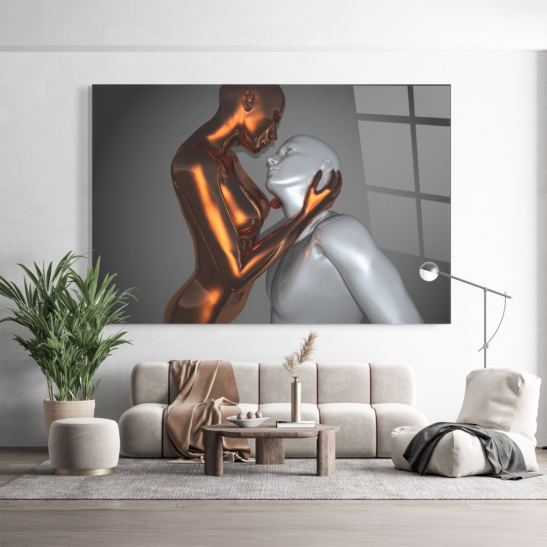 Gold Silver Couple mockup 9