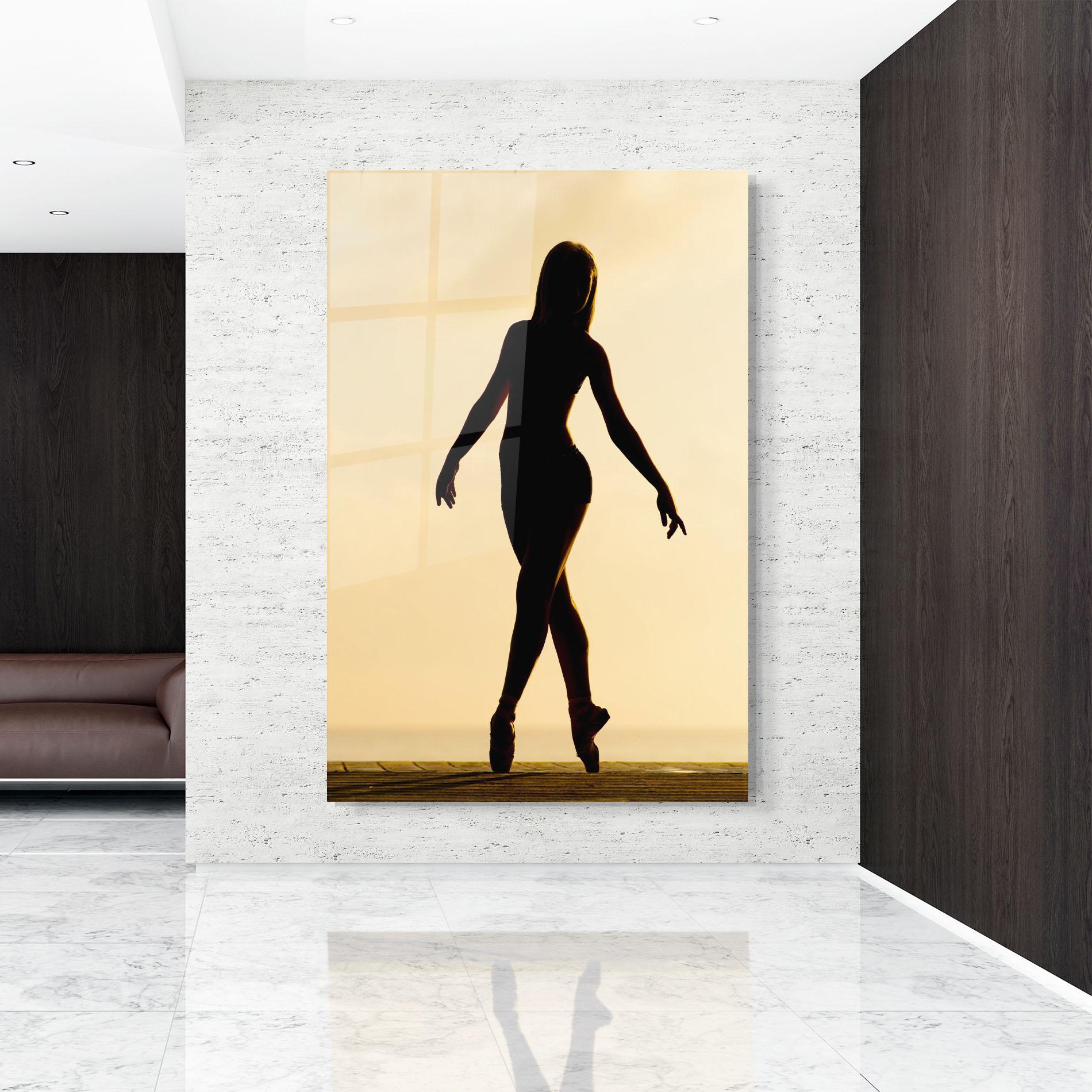 Tablou Sticla Ballet On Cream mockup 9