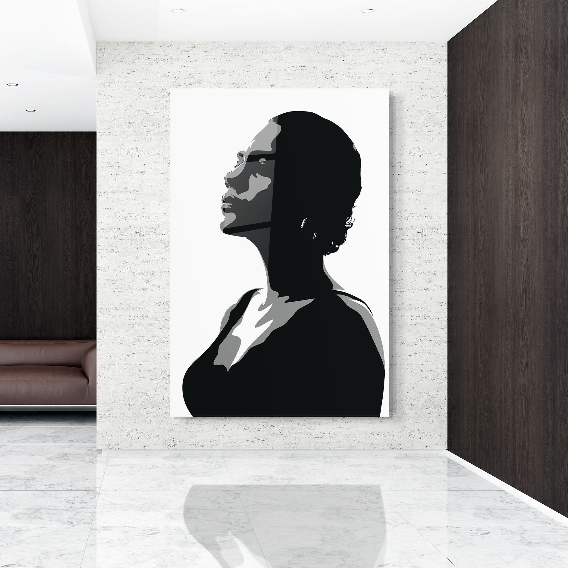 Black Woman Shilouette mockup 9