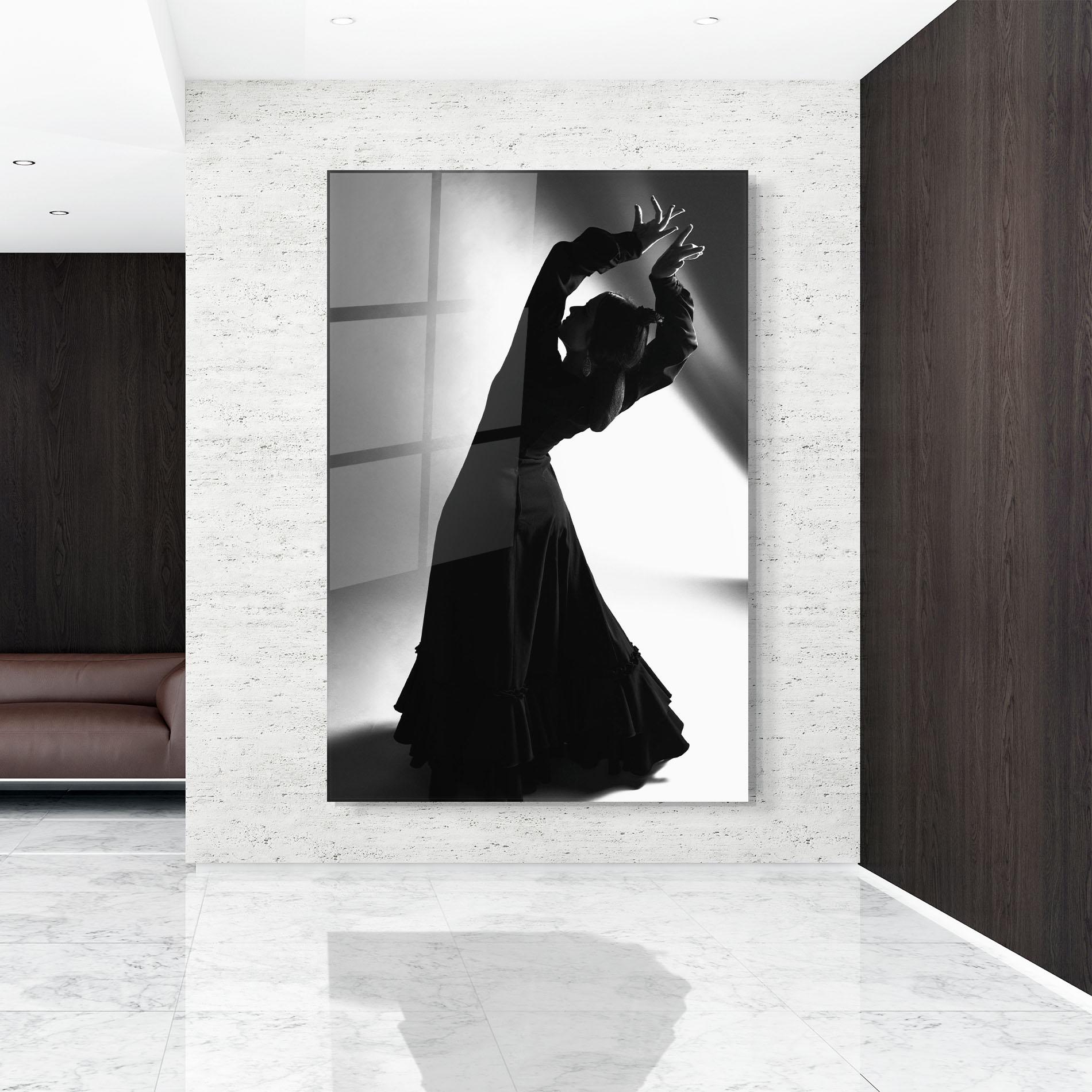 Tablou Sticla Full Shot Dancer mockup 9