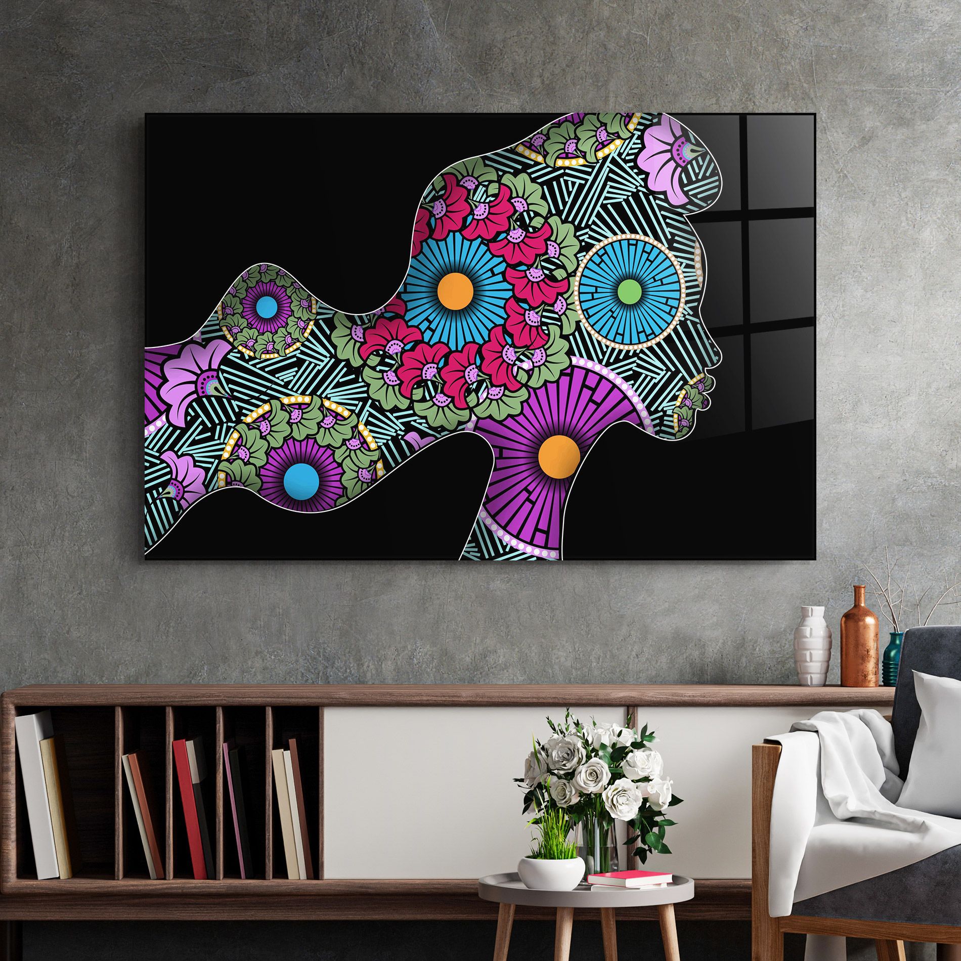 Colorful Shilouette mockup 2