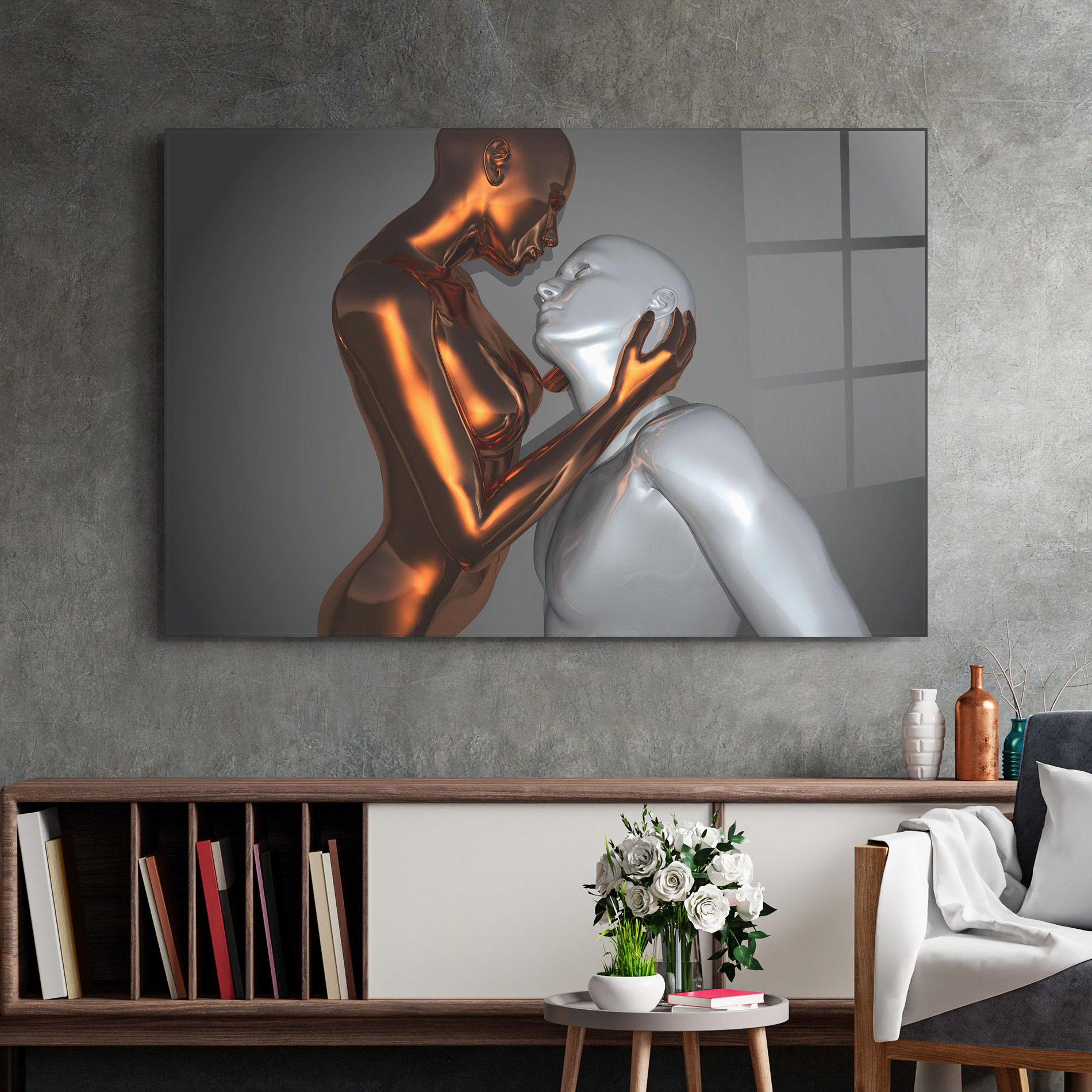 Gold Silver Couple mockup 2