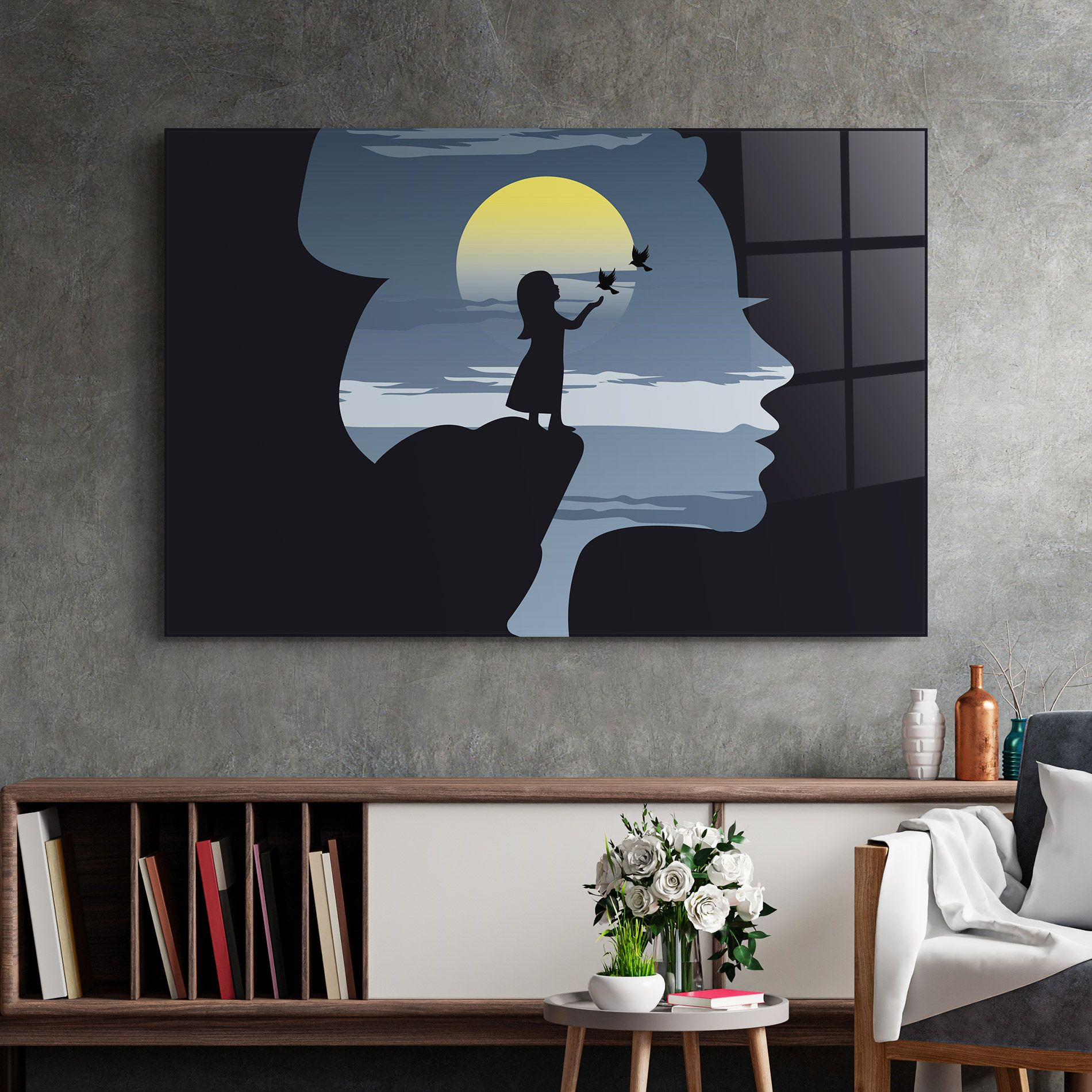 Little Girl Birds mockup 2