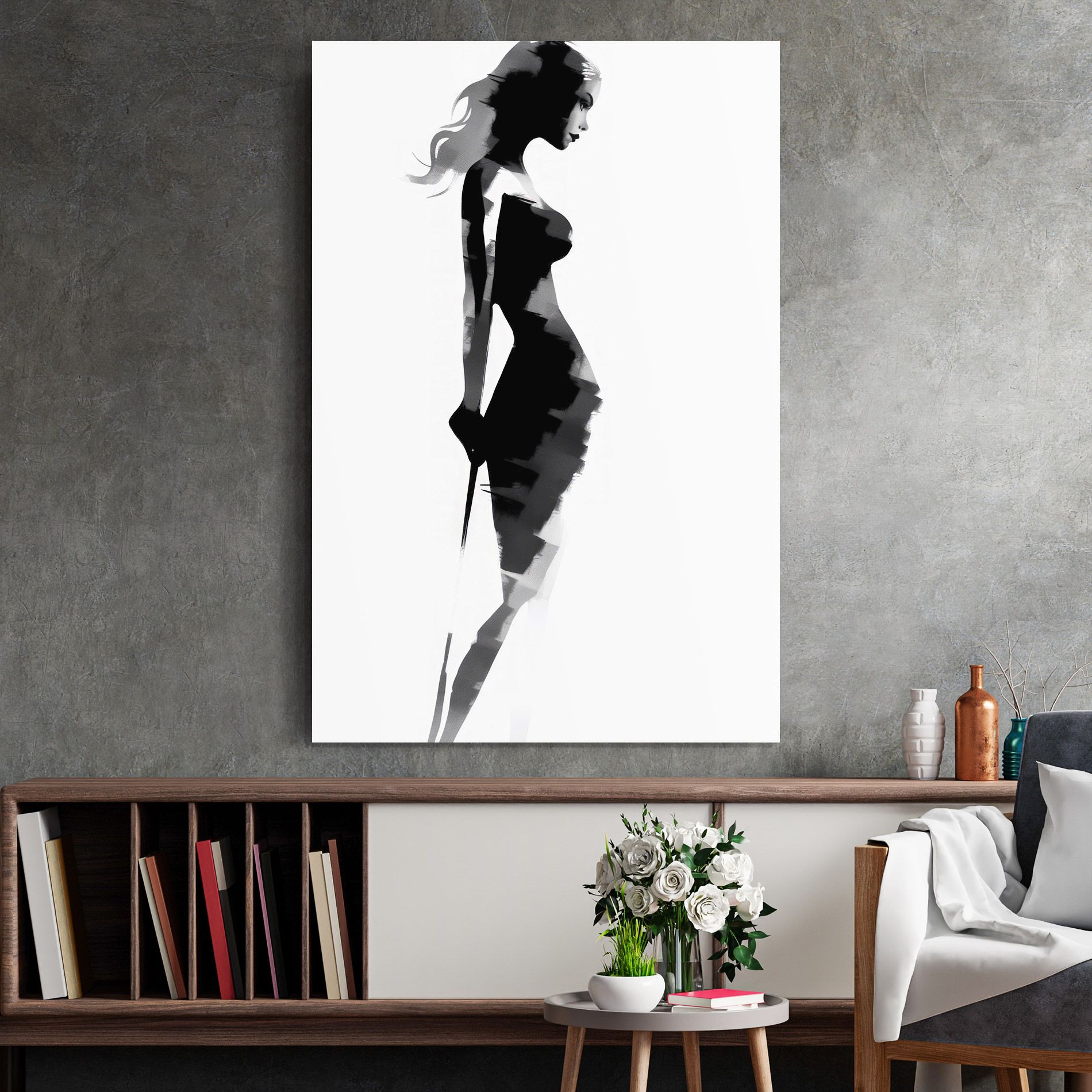 Brush Contour Drawing mockup 2