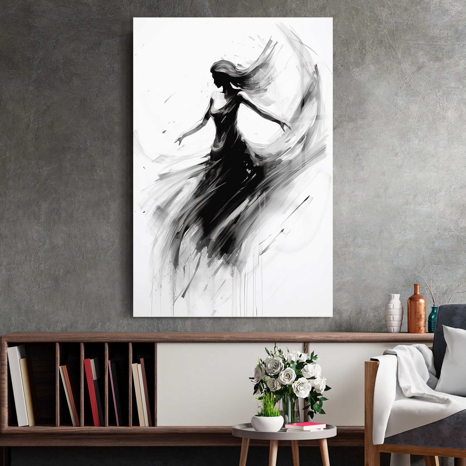 Dancing Woman Drawn mockup 2