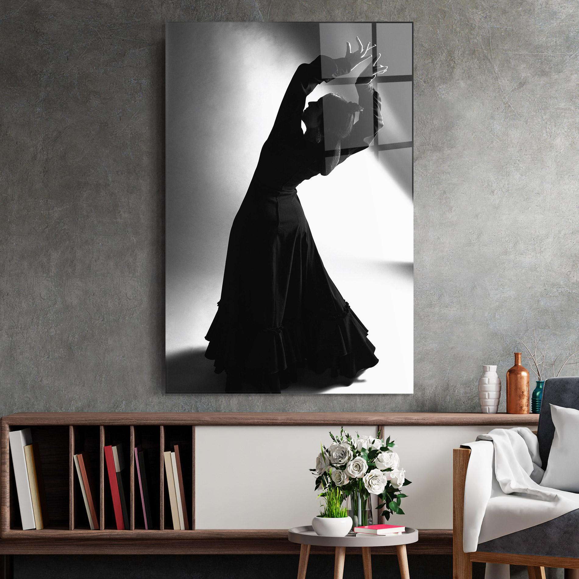 Tablou Sticla Full Shot Dancer mockup 2