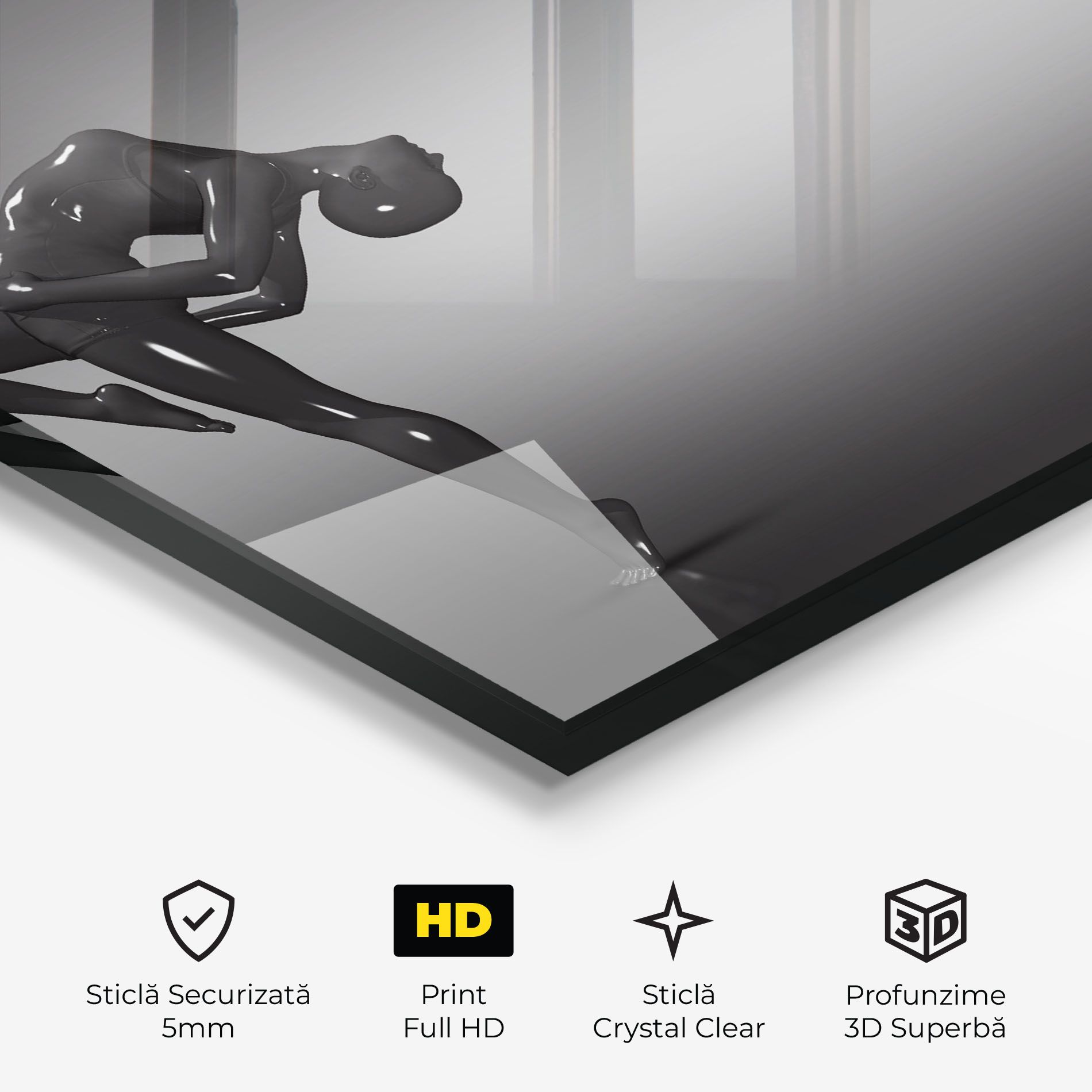 Black Glossy Female Dancer mockup 3