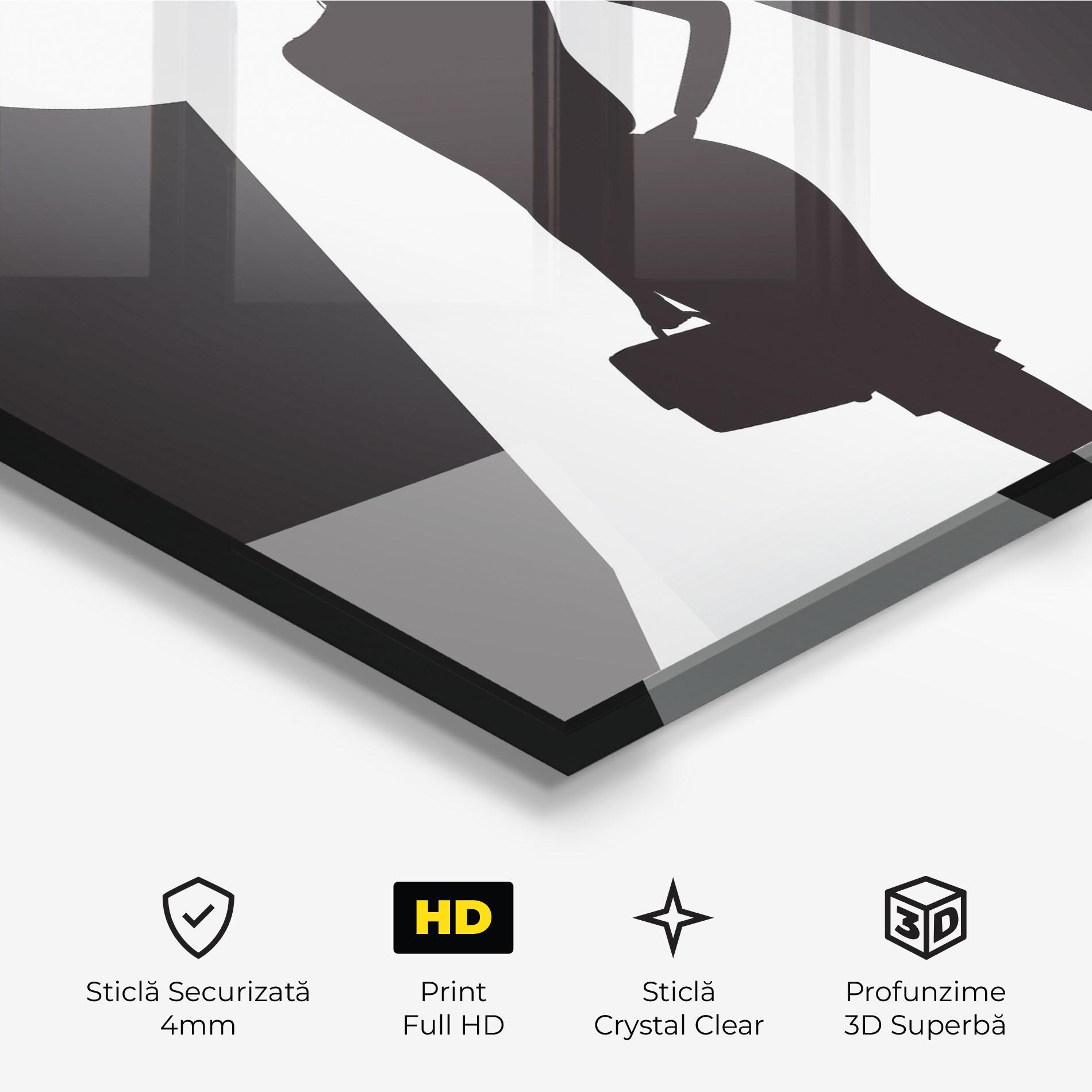 Tablou Sticla Girl Door mockup 3