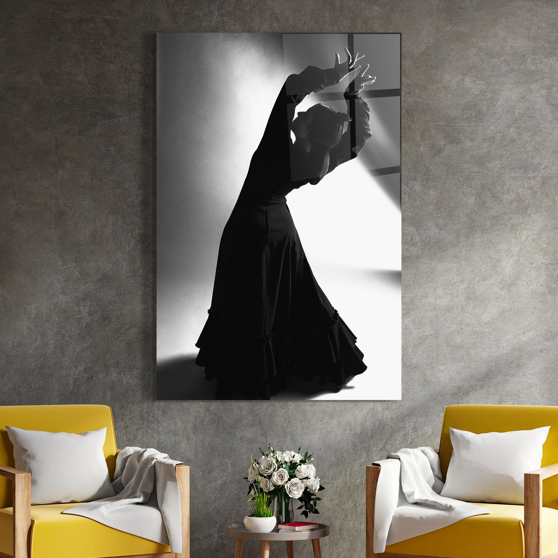 Tablou Sticla Full Shot Dancer mockup 4