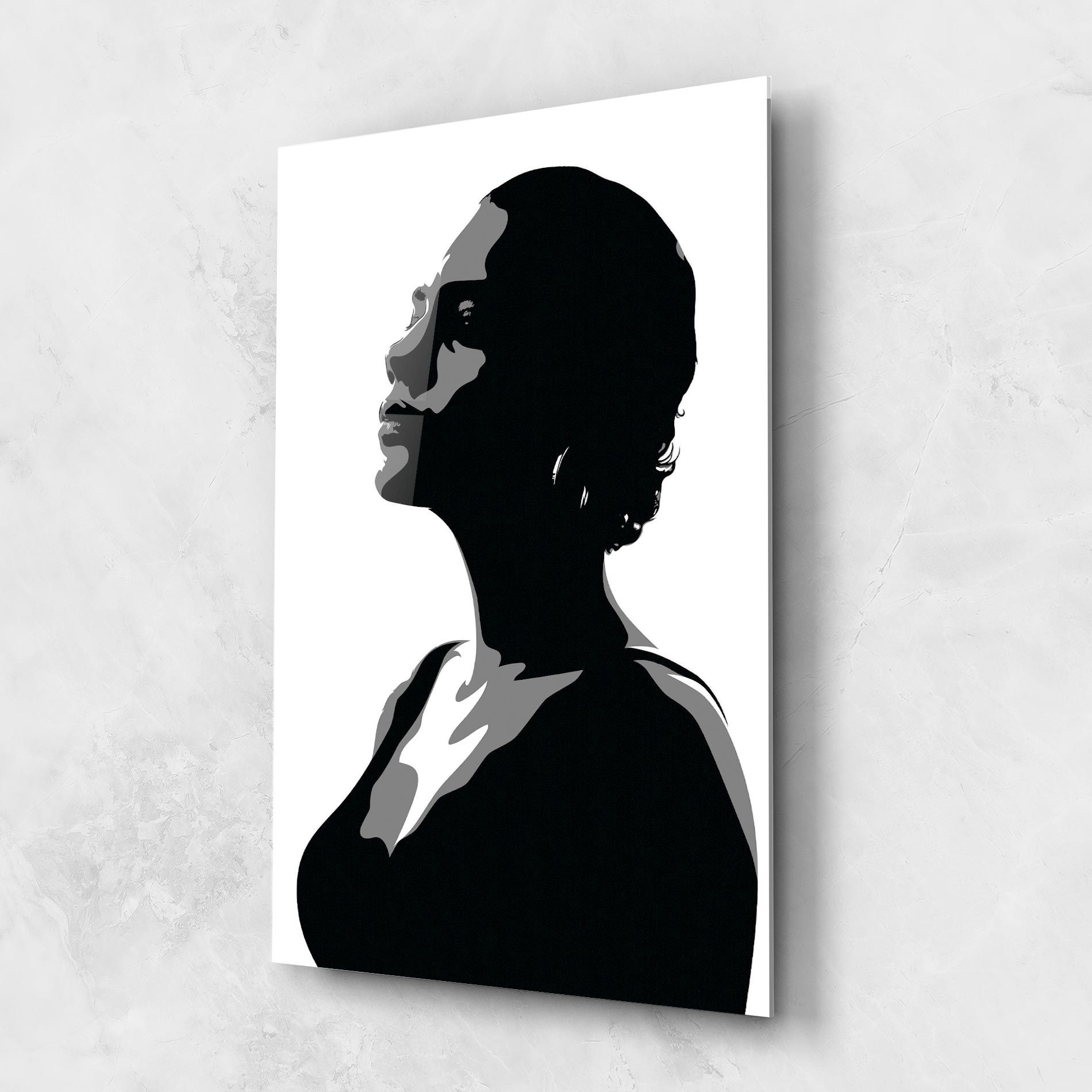 Black Woman Shilouette mockup 1