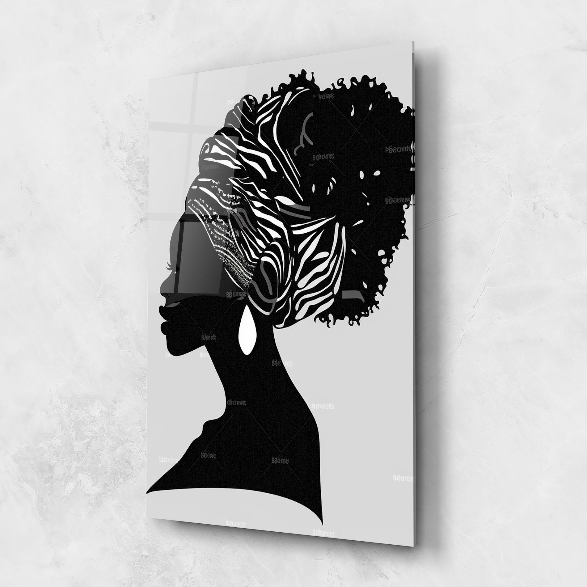 Black Woman Silhouette mockup 1