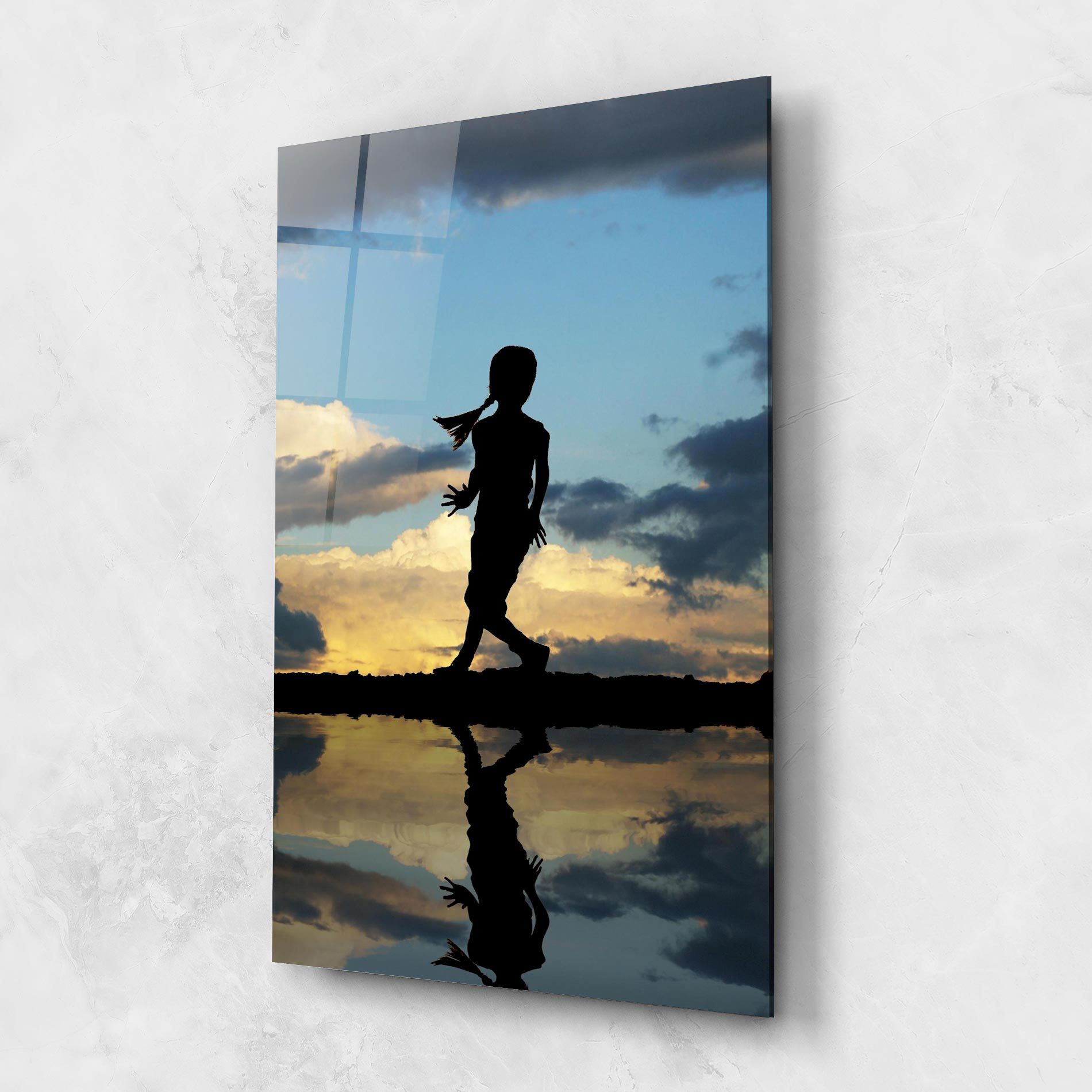 Little Girl Jumping mockup 1