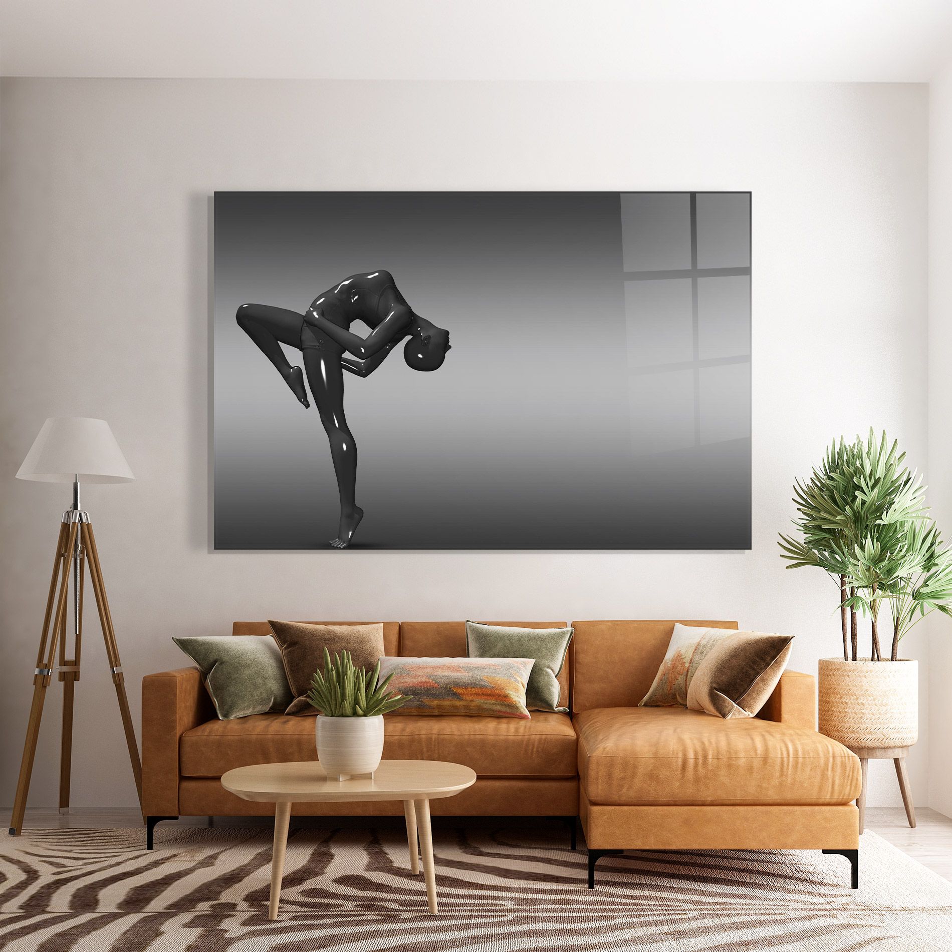 Black Glossy Female Dancer mockup 7
