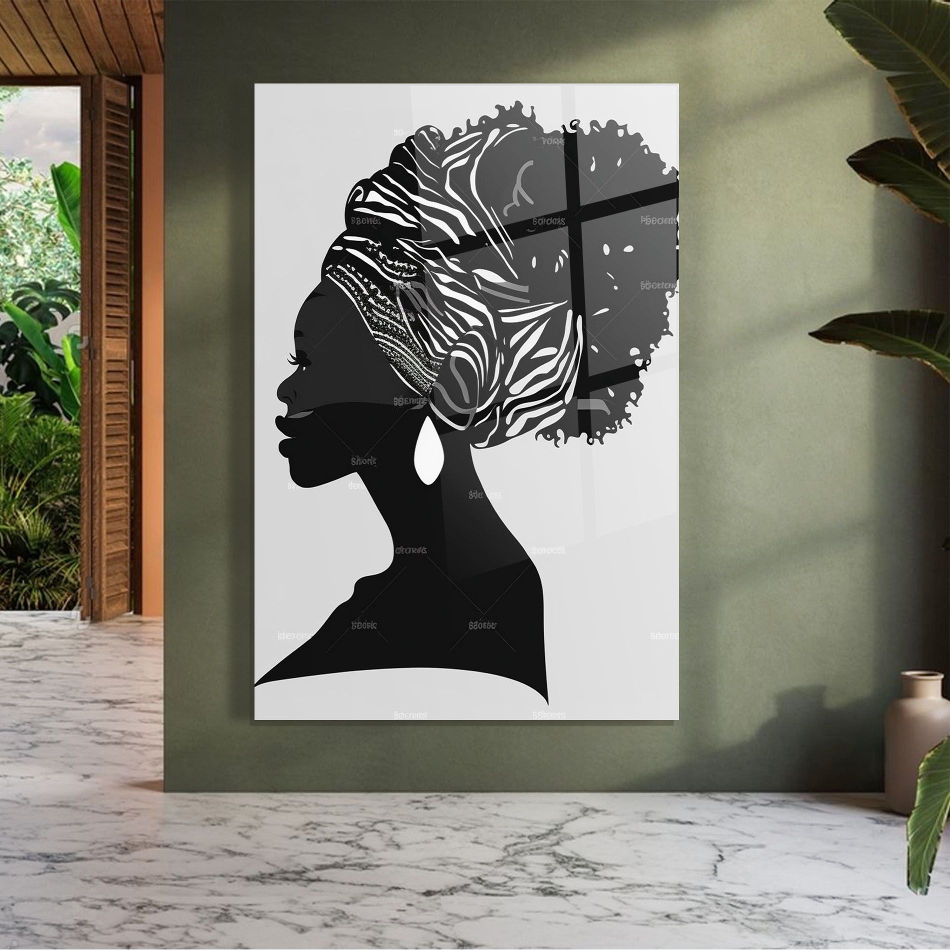 Black Woman Silhouette mockup 7
