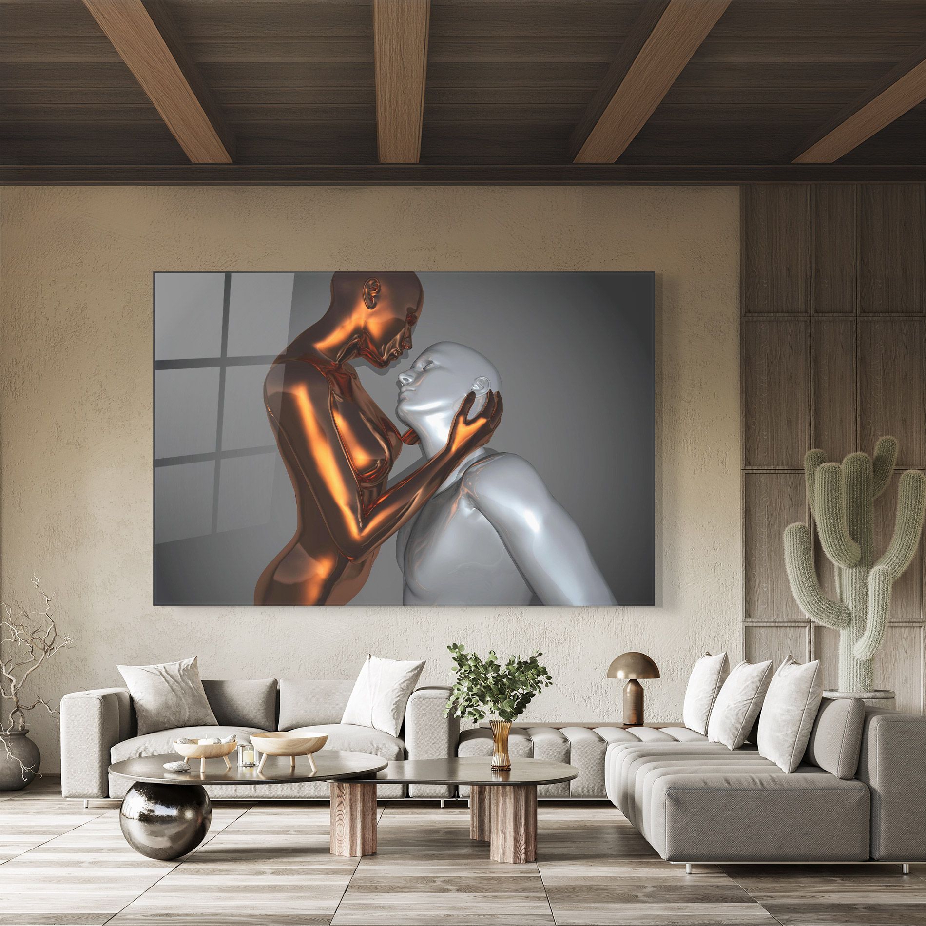 Gold Silver Couple mockup 8