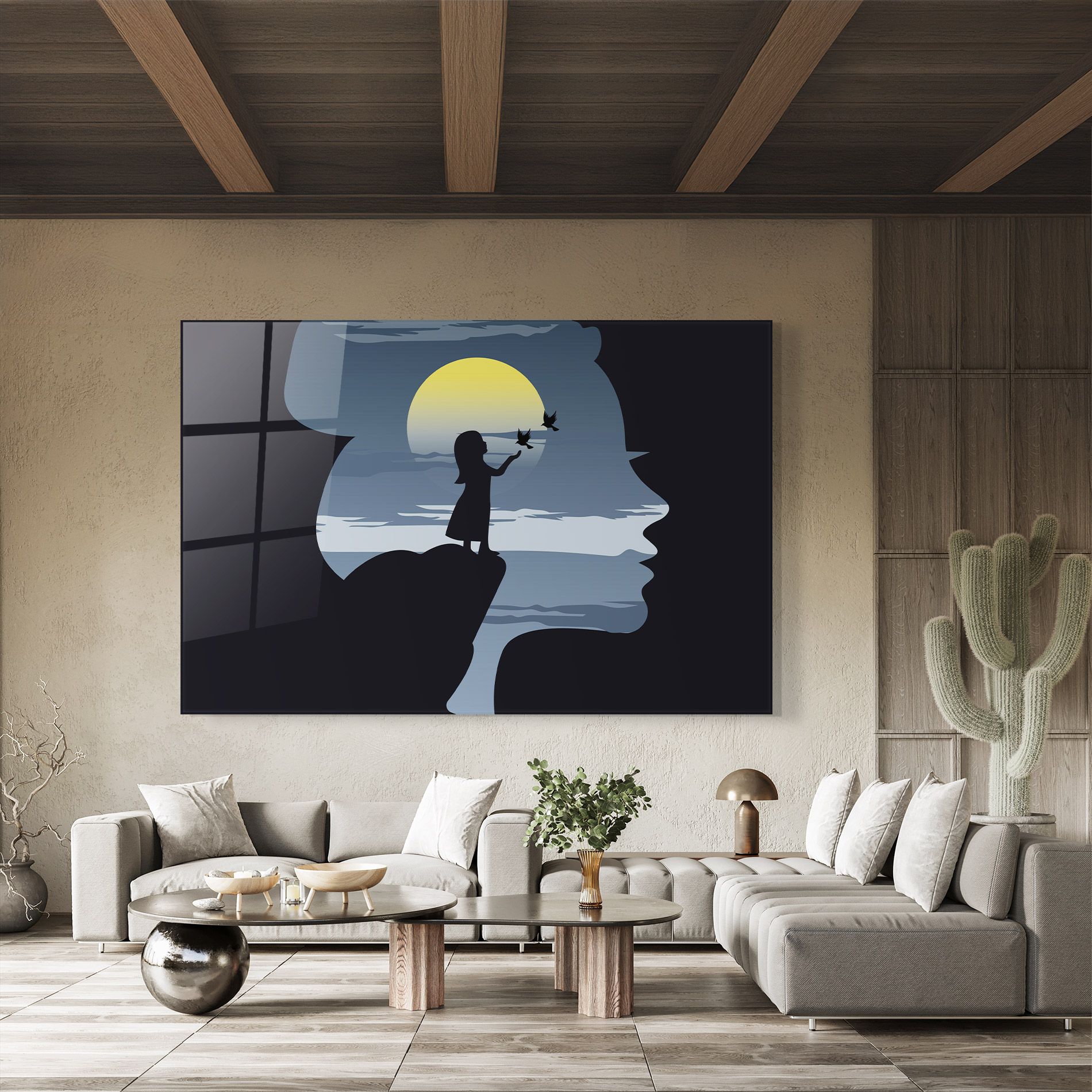 Little Girl Birds mockup 8