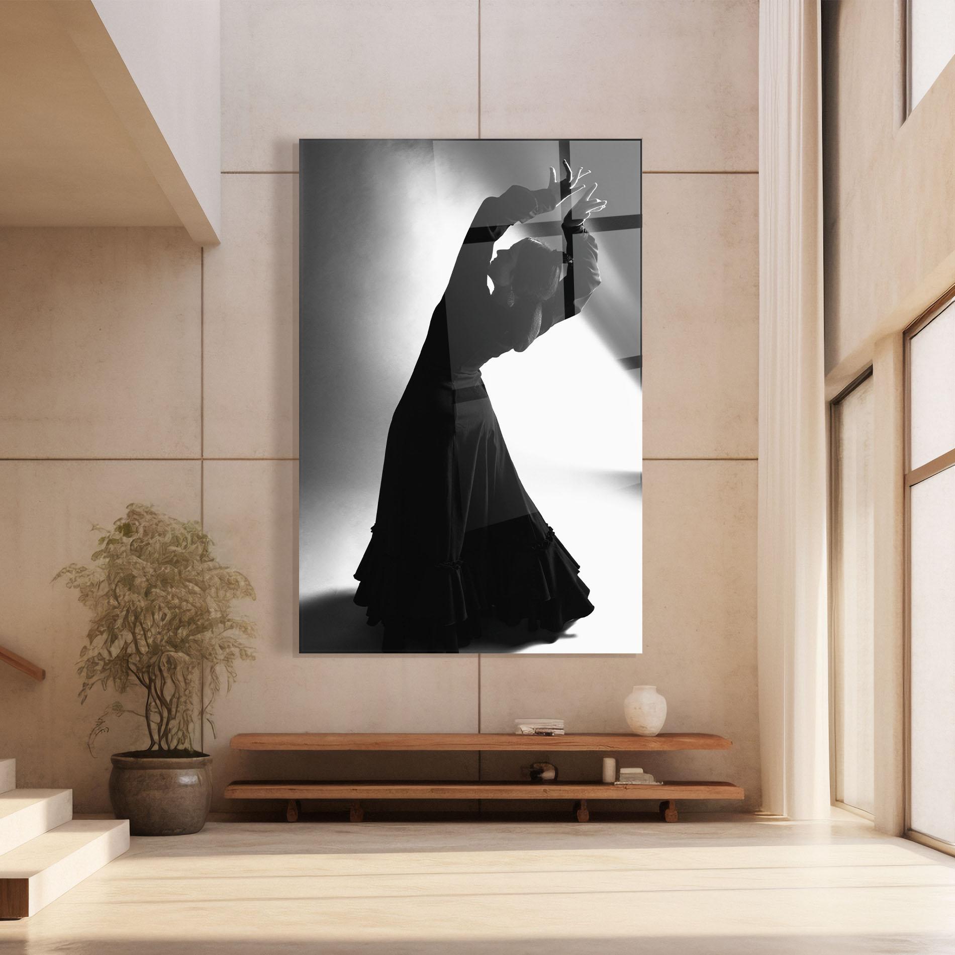 Tablou Sticla Full Shot Dancer mockup 8