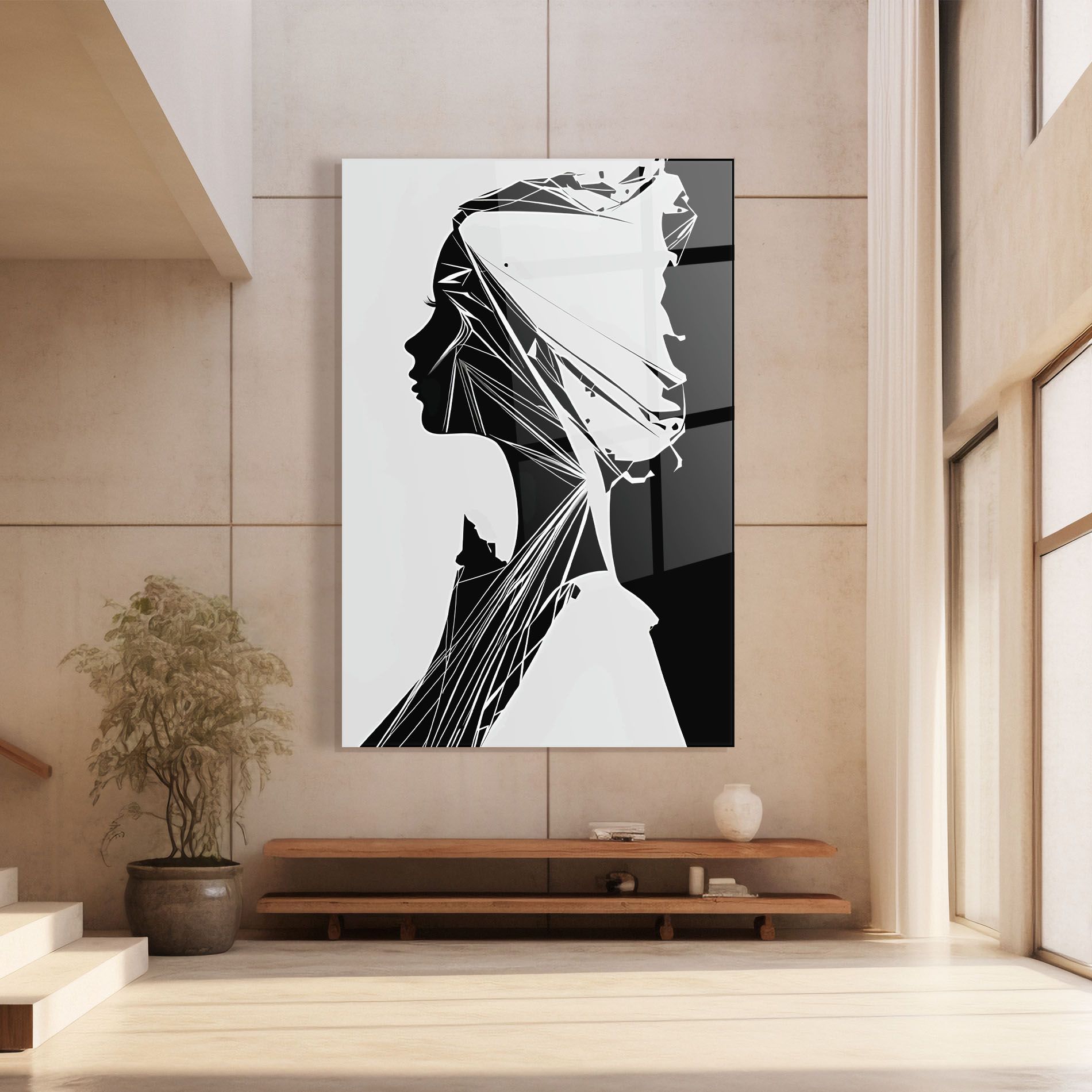 Girl Shilouette Art mockup 8