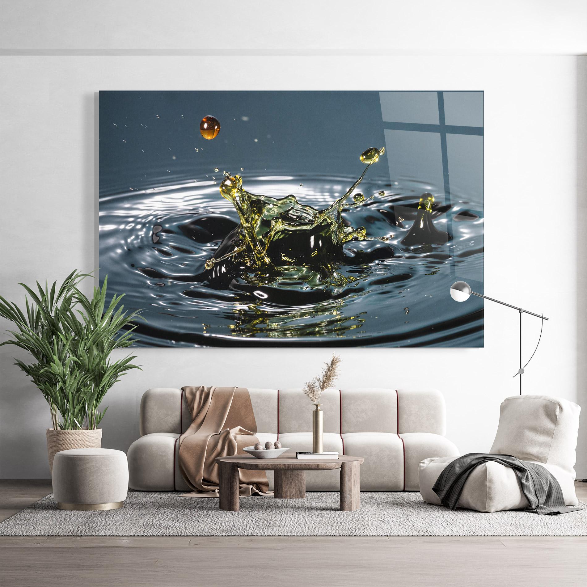 Tablou Sticla Beautiful Life Water mockup 9