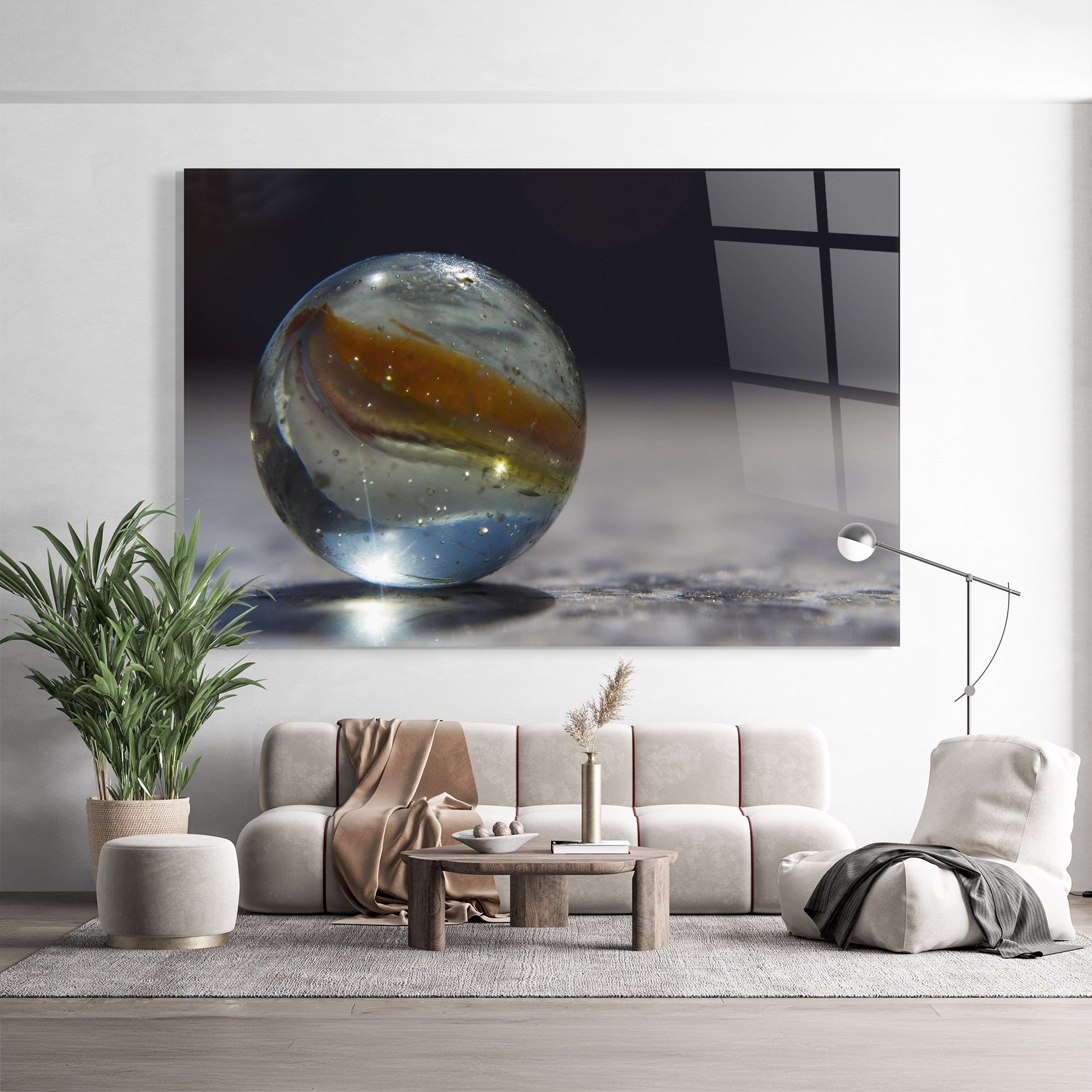Colorful Glass Sphere mockup 9