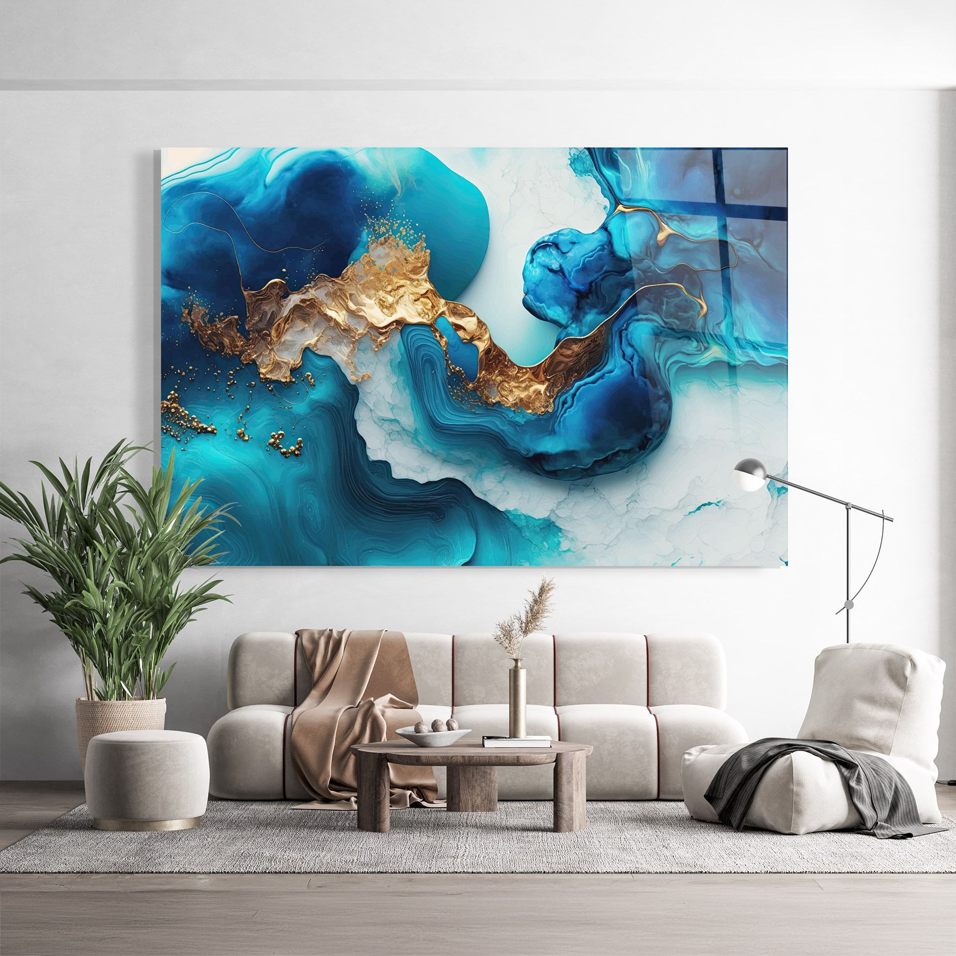 Gold Blue Art Wave mockup 9